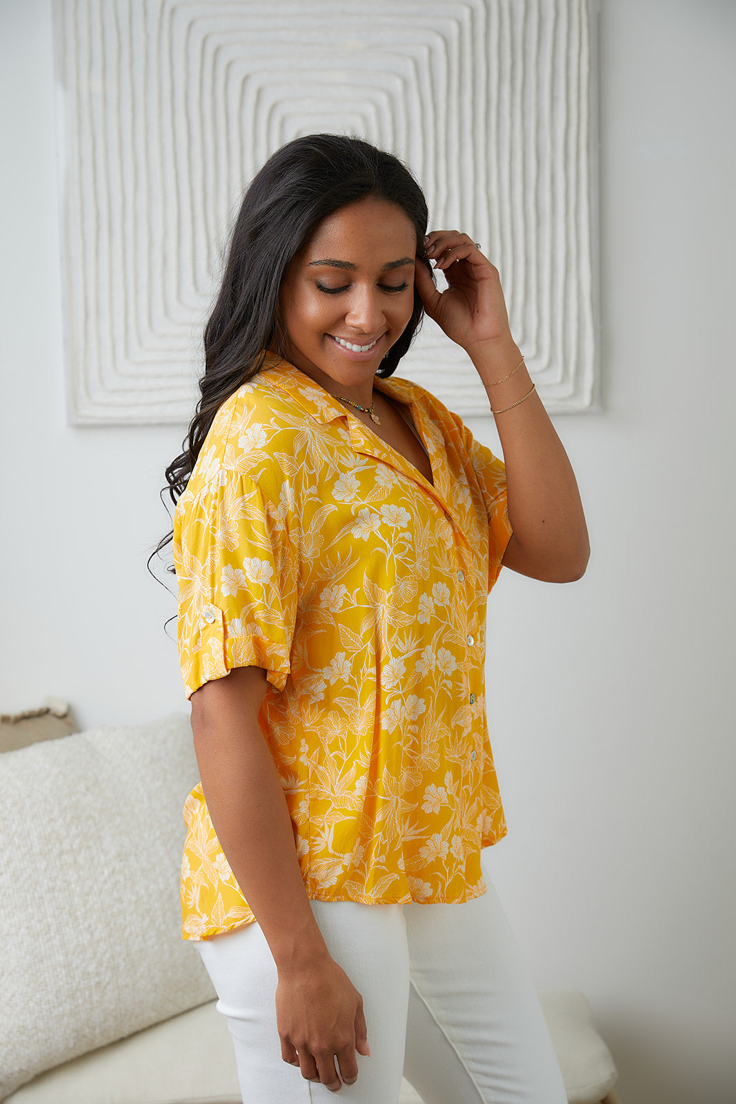 Clementine Floral Button Up Blouse - 4/6/2023