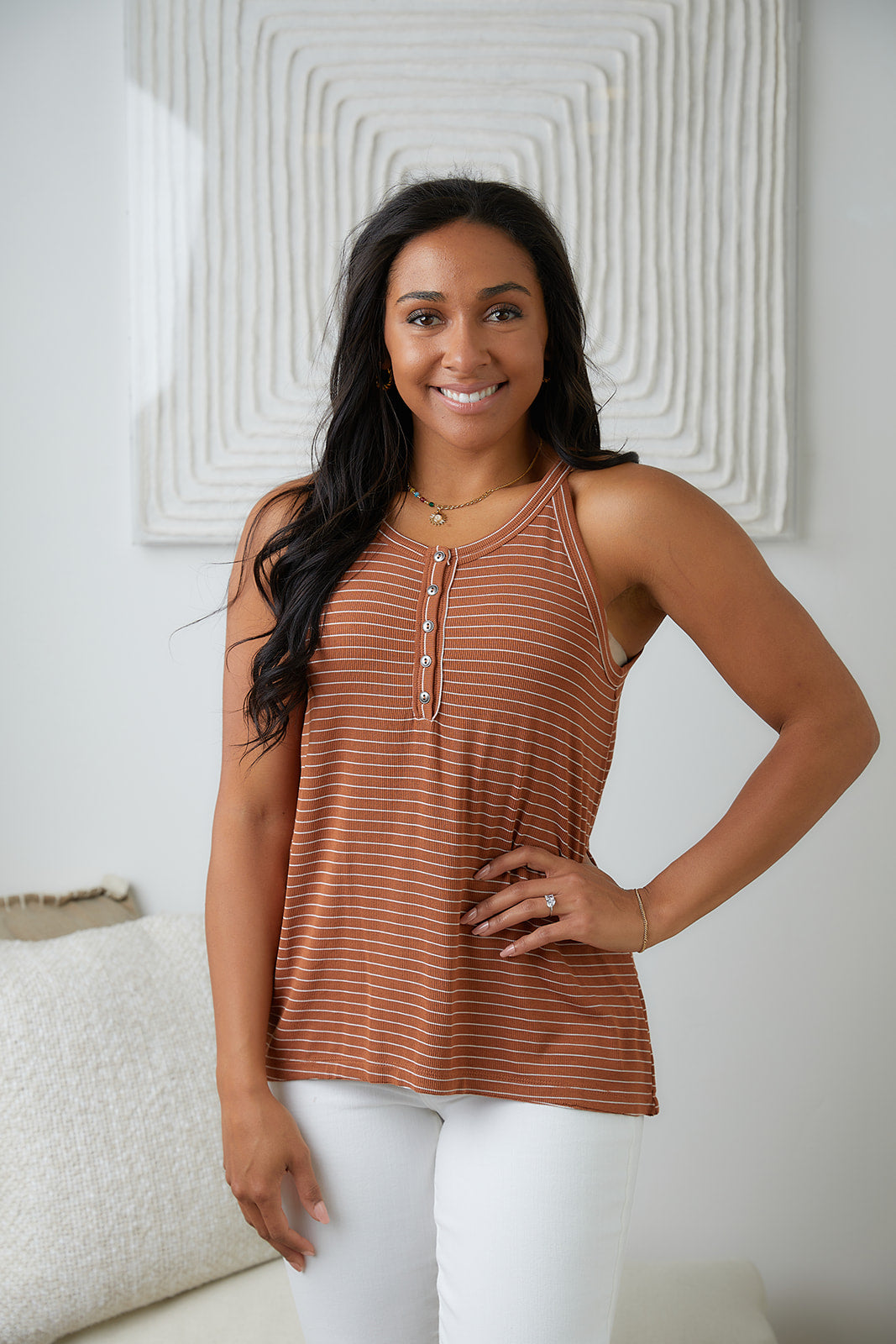 Tip Me Off Striped Tank - 5/19/2023