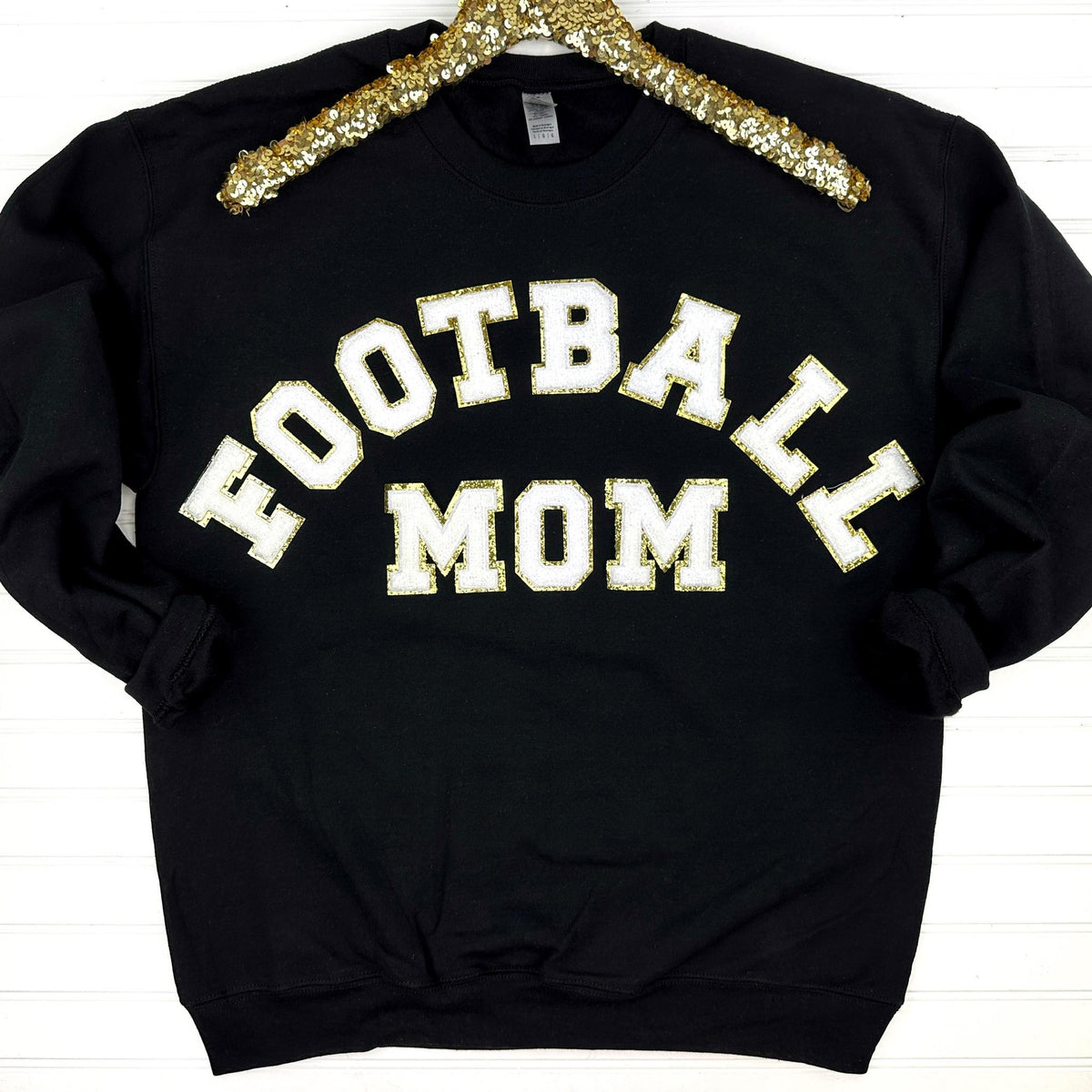 Football Mom Chenille Patch Sweatshirt