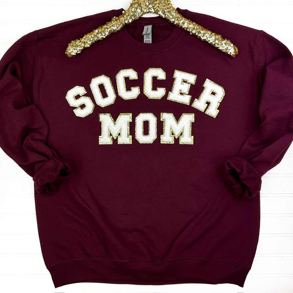 Soccer Mom Chenille Patch Sweatshirt - RTS