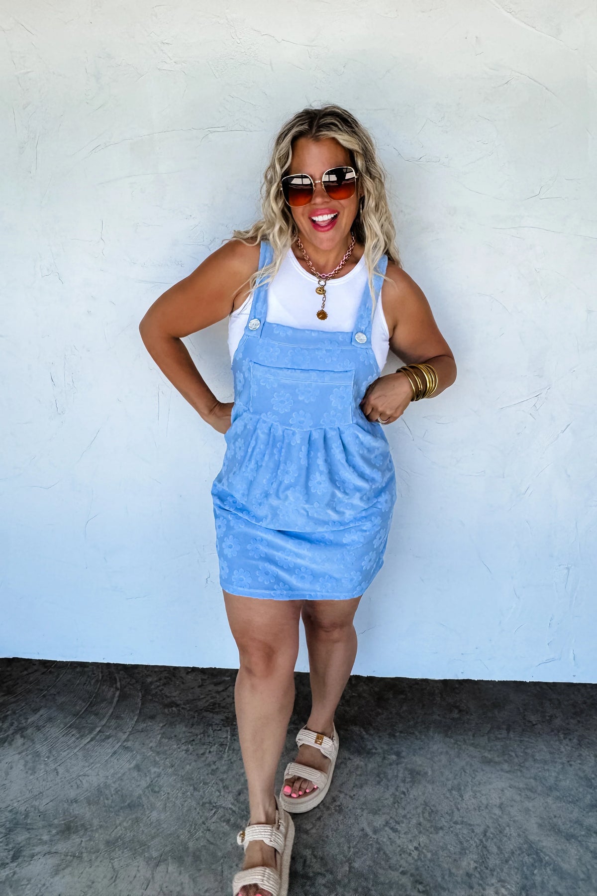 PREORDER: Sunshine & Daisies Overall Dress - **Limited Qtys**
