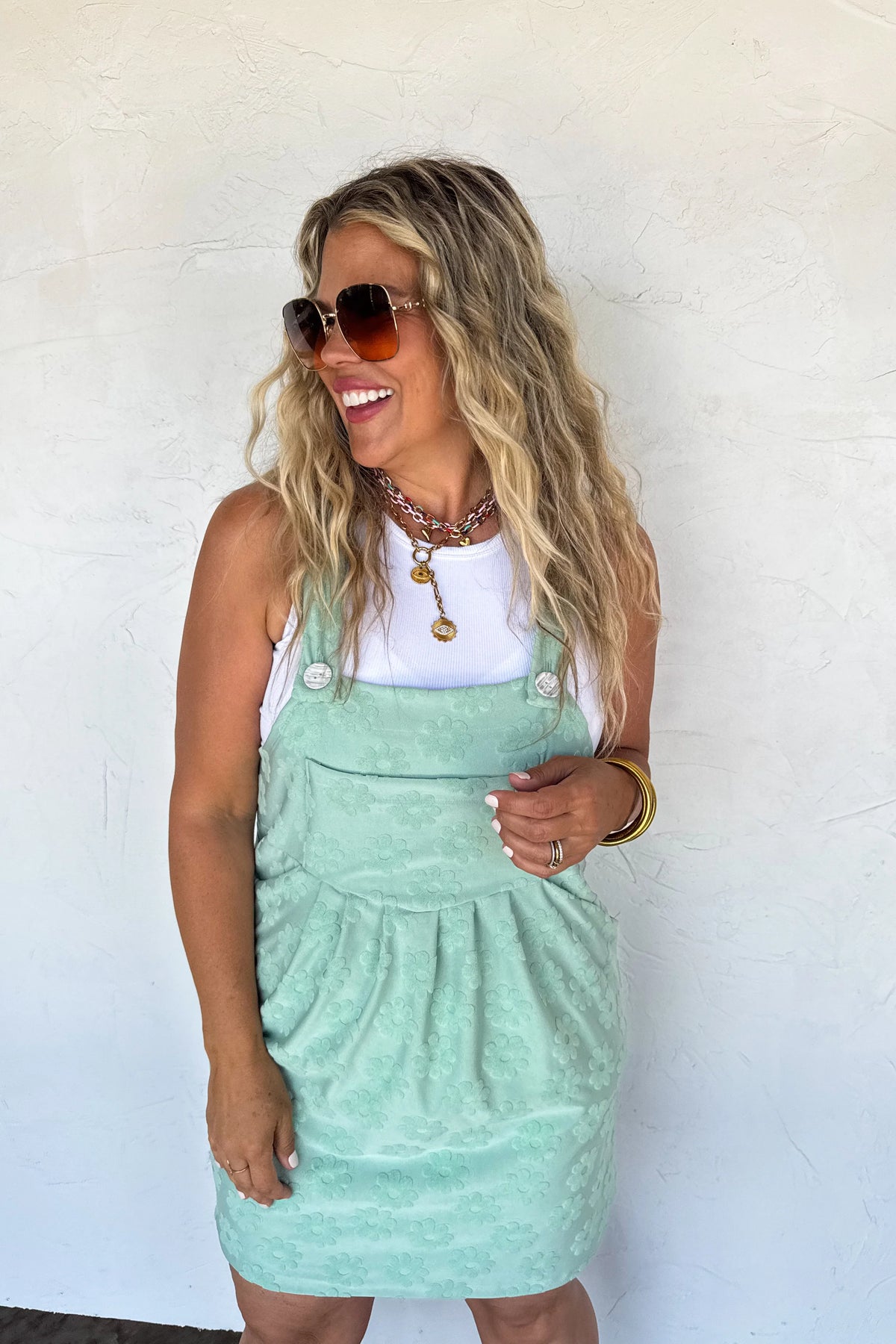 PREORDER: Sunshine & Daisies Overall Dress - **Limited Qtys**
