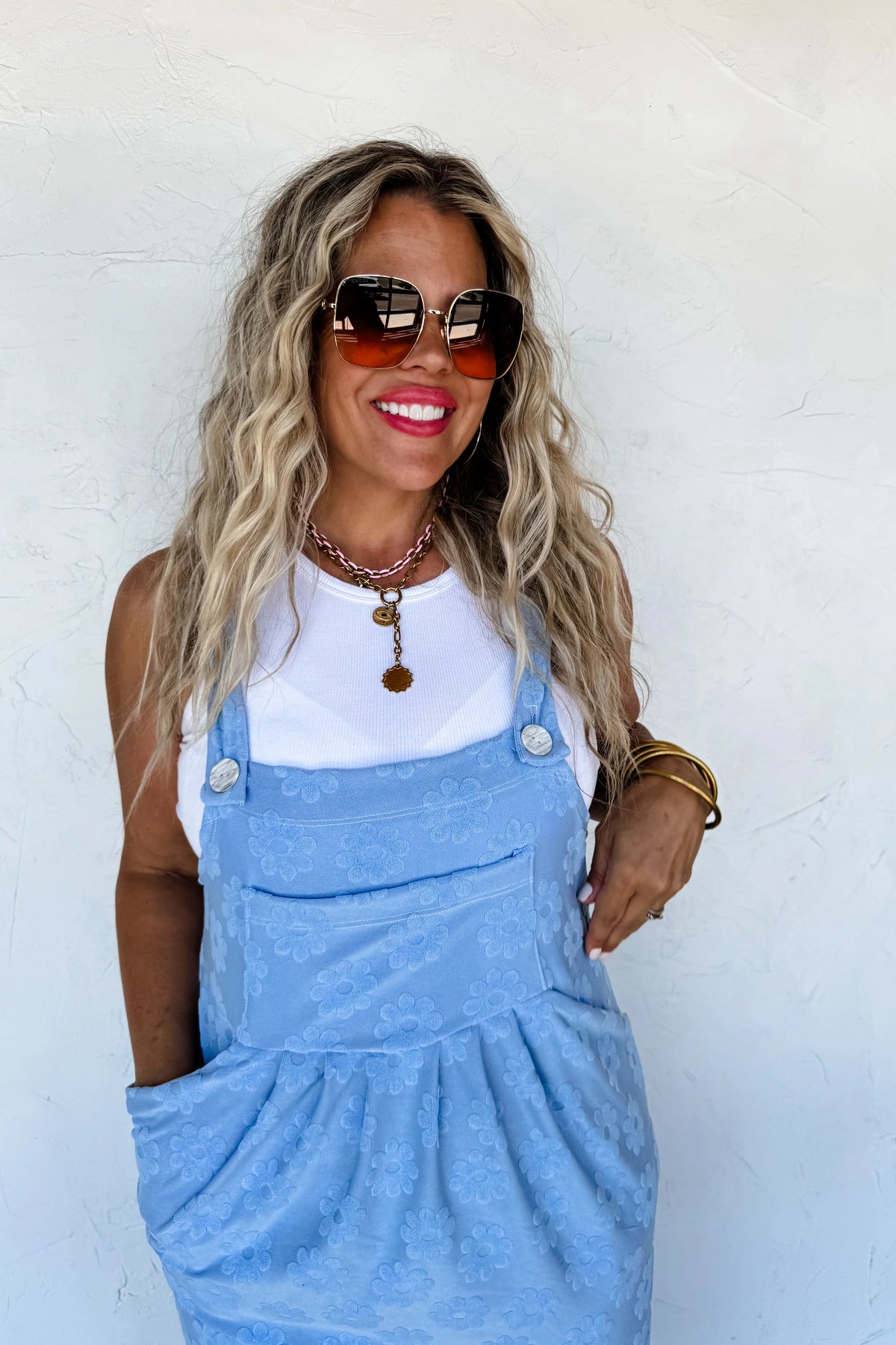 PREORDER: Sunshine & Daisies Overall Dress - **Limited Qtys**
