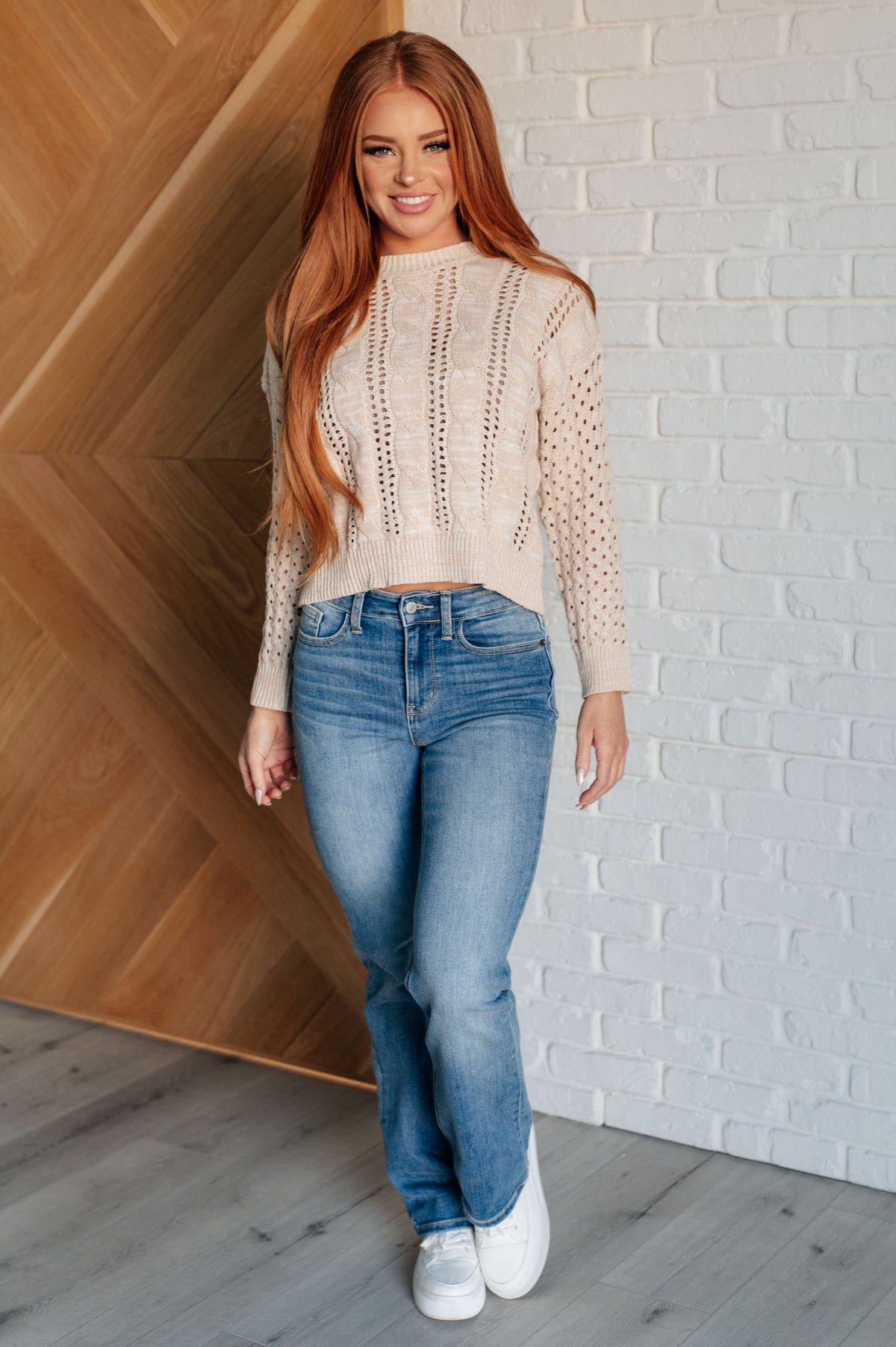 A Note of Thanks Cable Knit Sweater - 8/28/2025