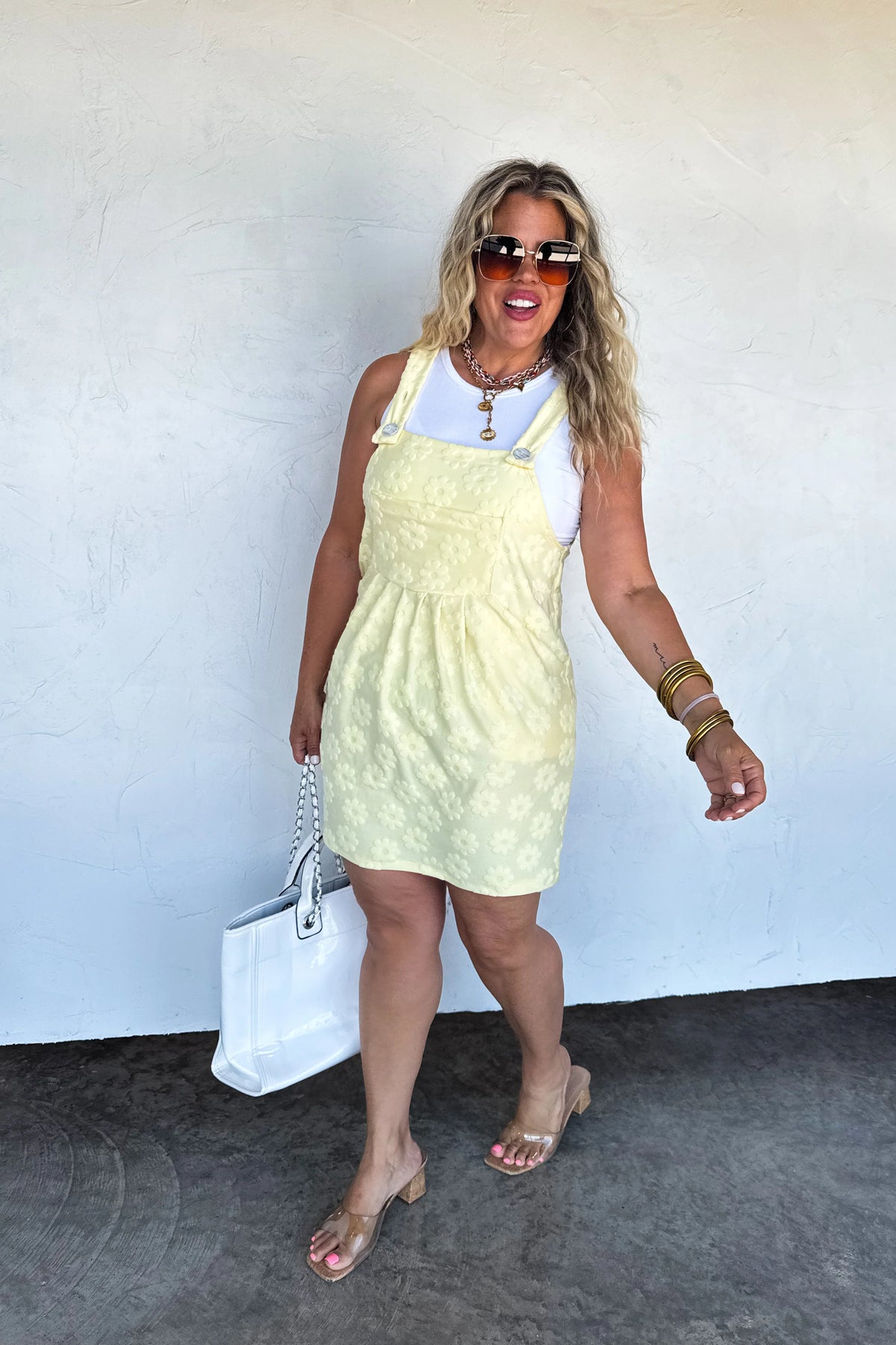 PREORDER: Sunshine & Daisies Overall Dress - **Limited Qtys**