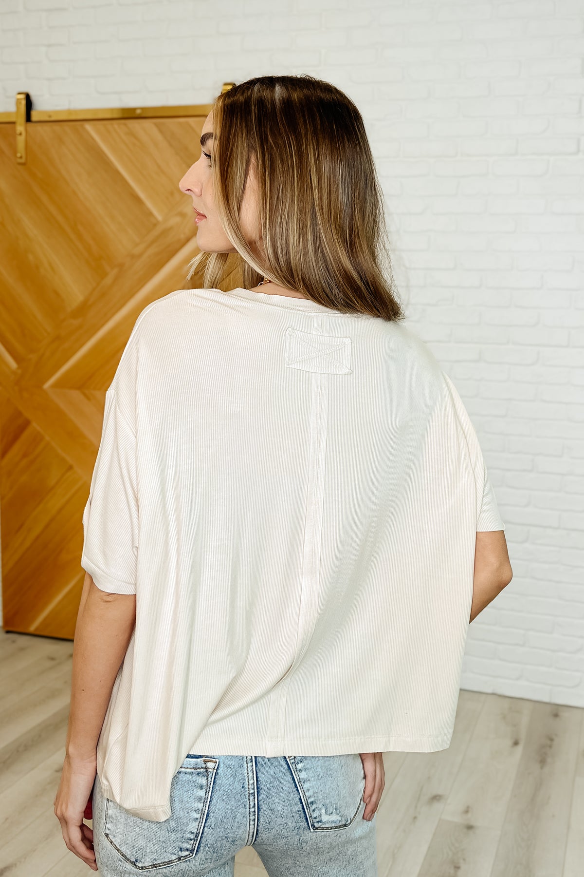 Bare Necessitee Relaxed Tee in Sand Beige - 4/9/2025