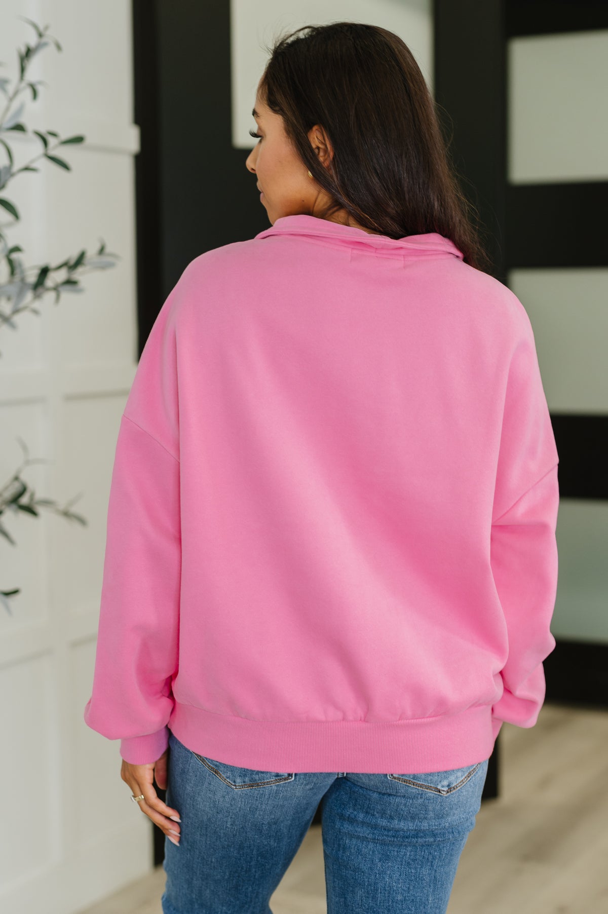 Bonbon Delight Half Zip Pullover in Pink - 9/9/2025 NEW
