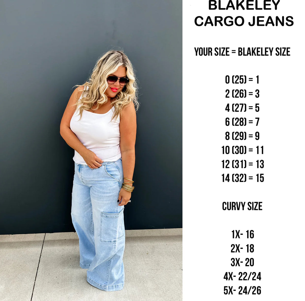 Charli Cargo Jeans Regular 32" Inseam - RTS