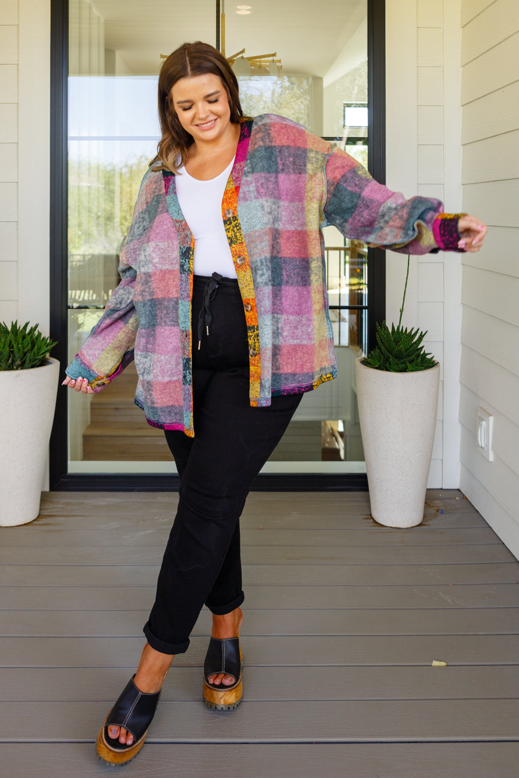 Nothing But Adventure Plaid Cardigan - 8/31/2023