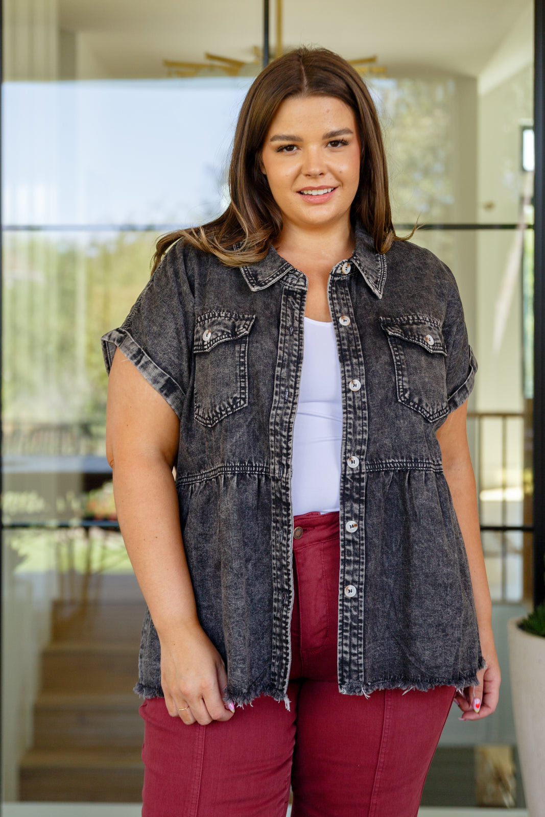 Cool and Carefree Denim Button Down - 8/31/2023