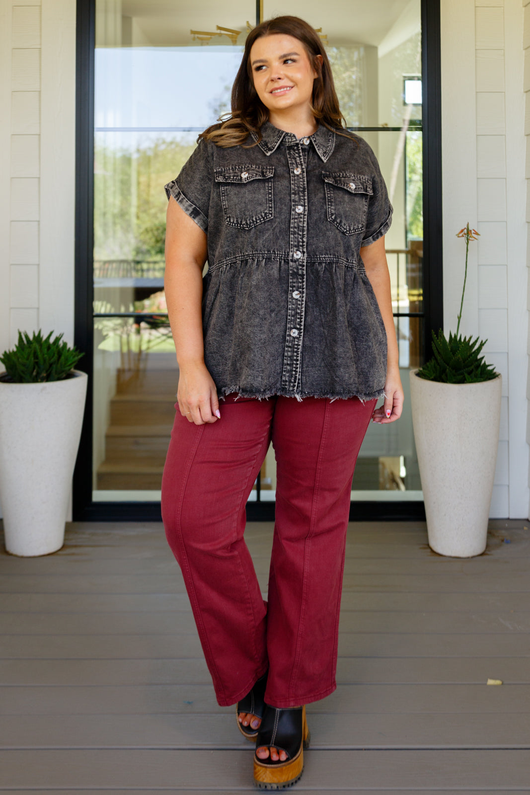 Cool and Carefree Denim Button Down - 8/31/2023