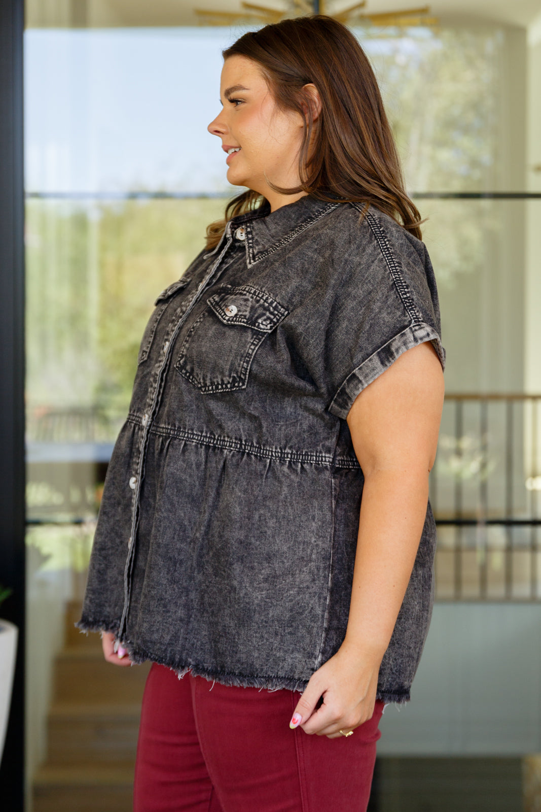 Cool and Carefree Denim Button Down - 8/31/2023