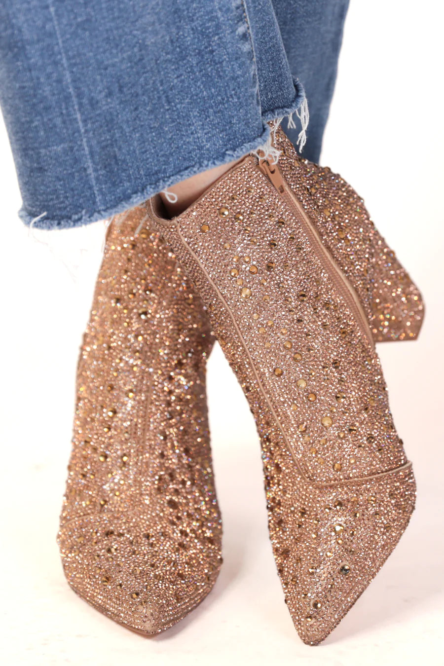 Made for Sparkling Rhinestone Booties - RTS