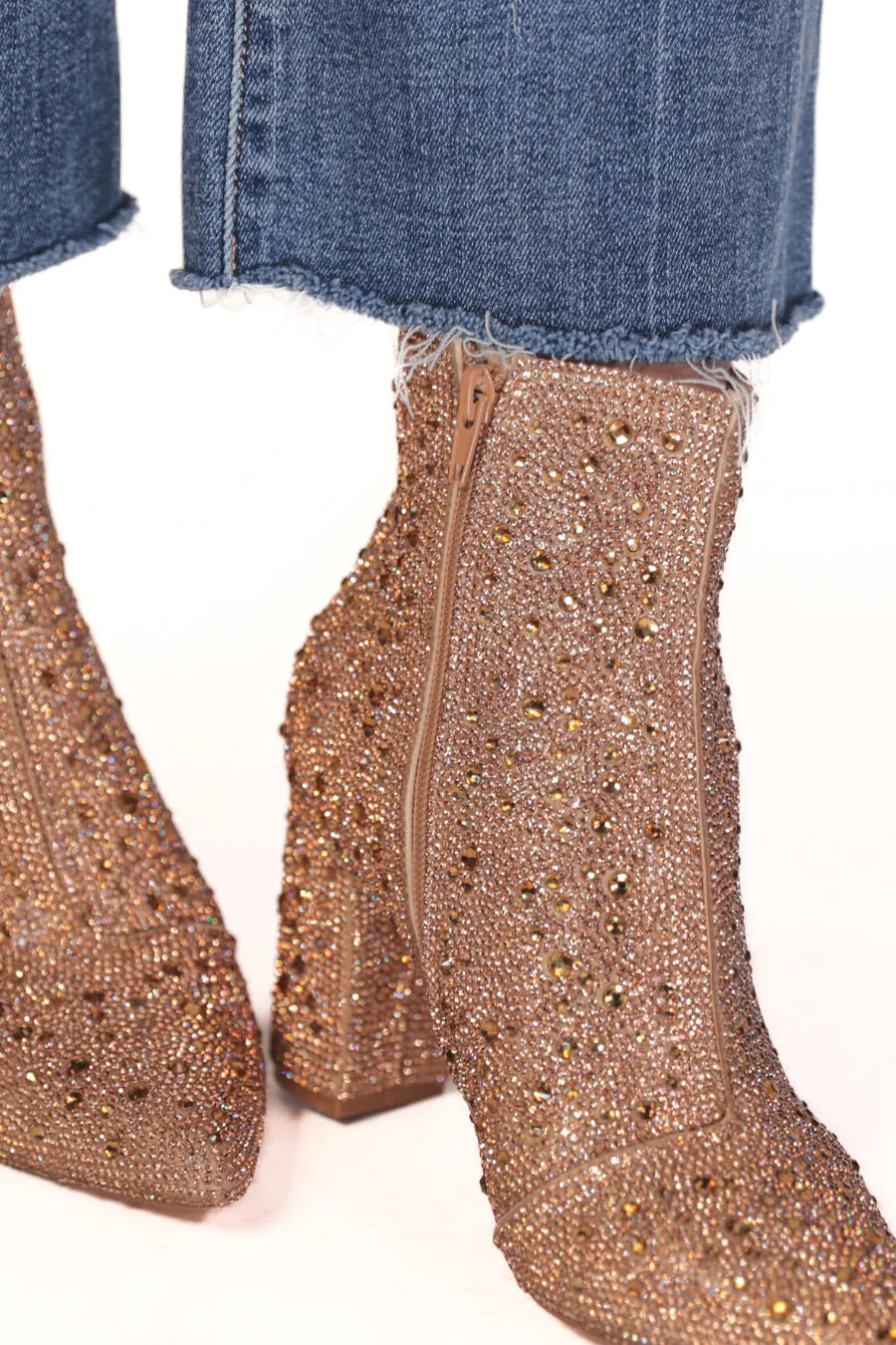 Made for Sparkling Rhinestone Booties - RTS
