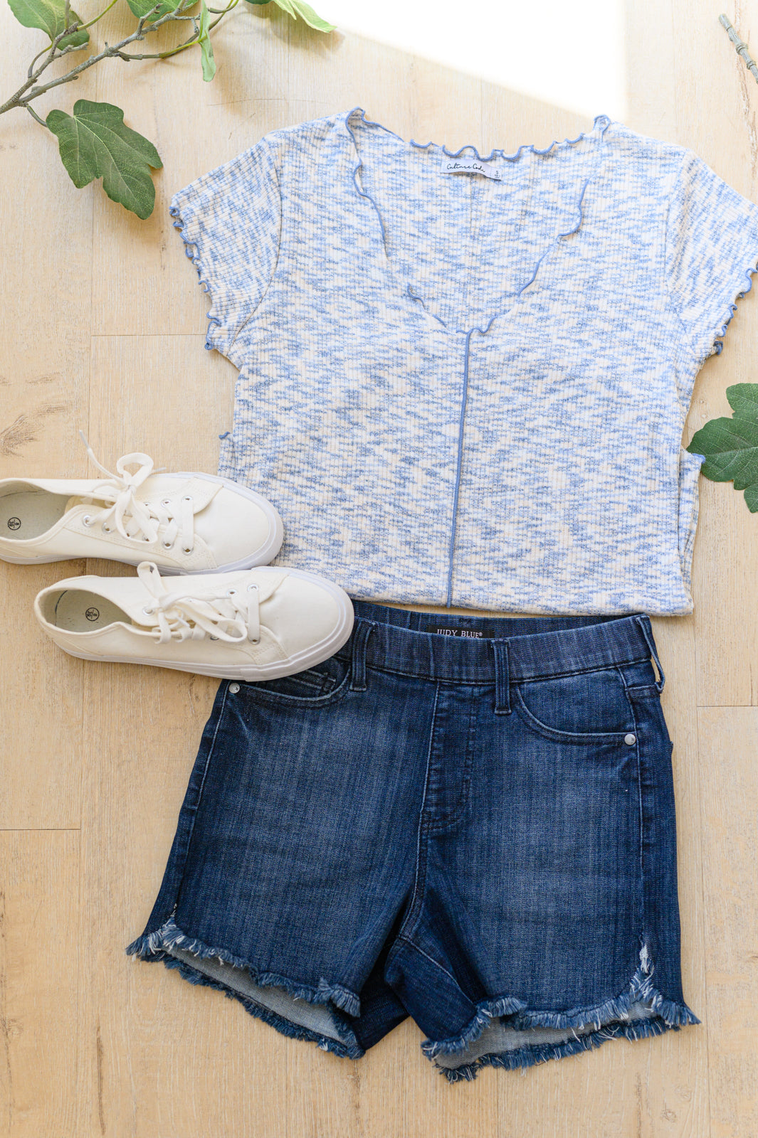 Count Me In Cap Sleeve Top in Blue - 5/11/2023
