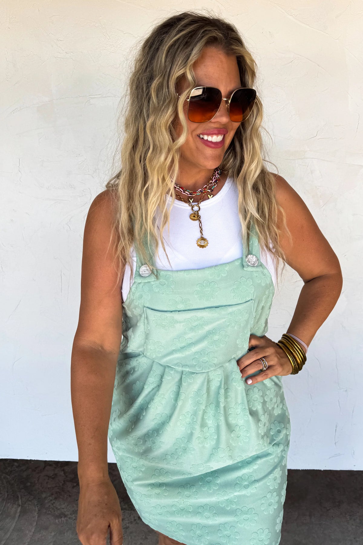 PREORDER: Sunshine & Daisies Overall Dress - **Limited Qtys**