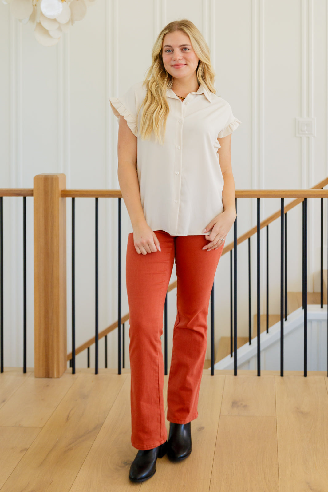 Day Date Ruffle Sleeved Blouse - 1/30/2025
