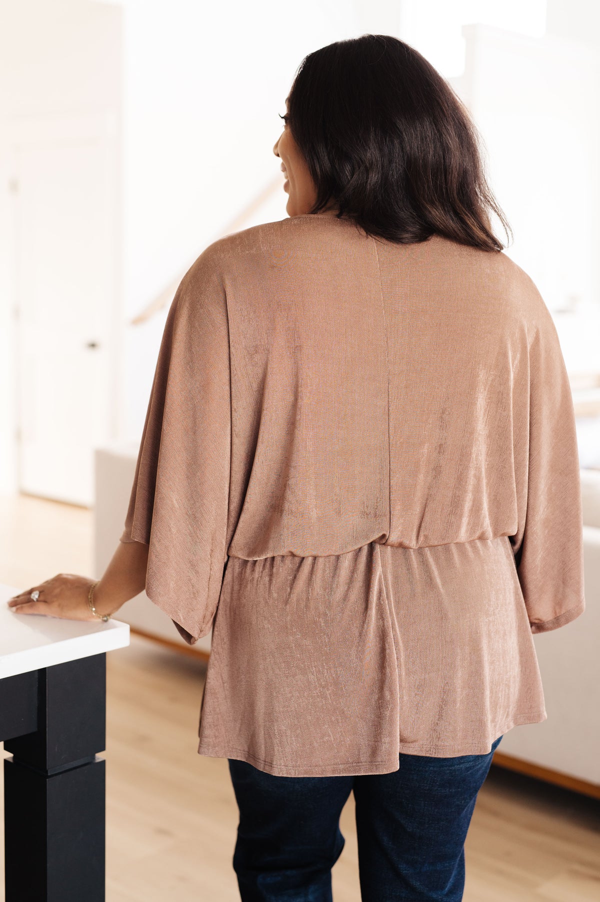 Dazzlingly Draped V-Neck Blouse - 11/8/2024