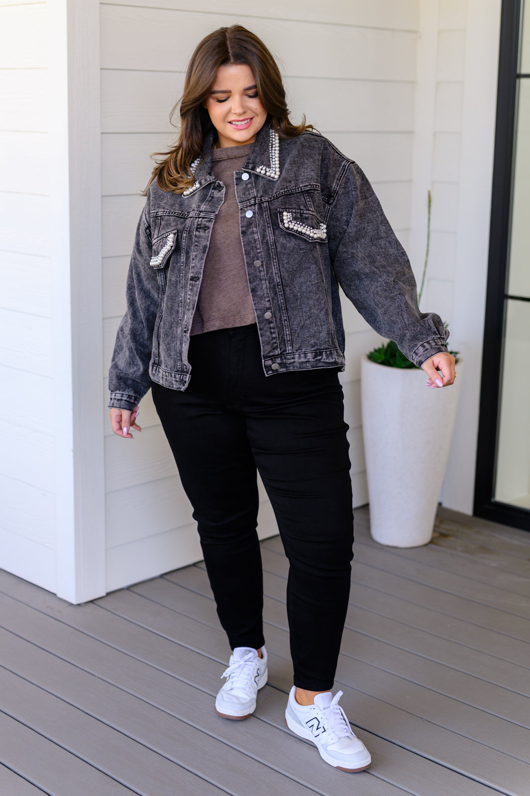 Denim And Pearls Denim Jacket - 9/21/2023