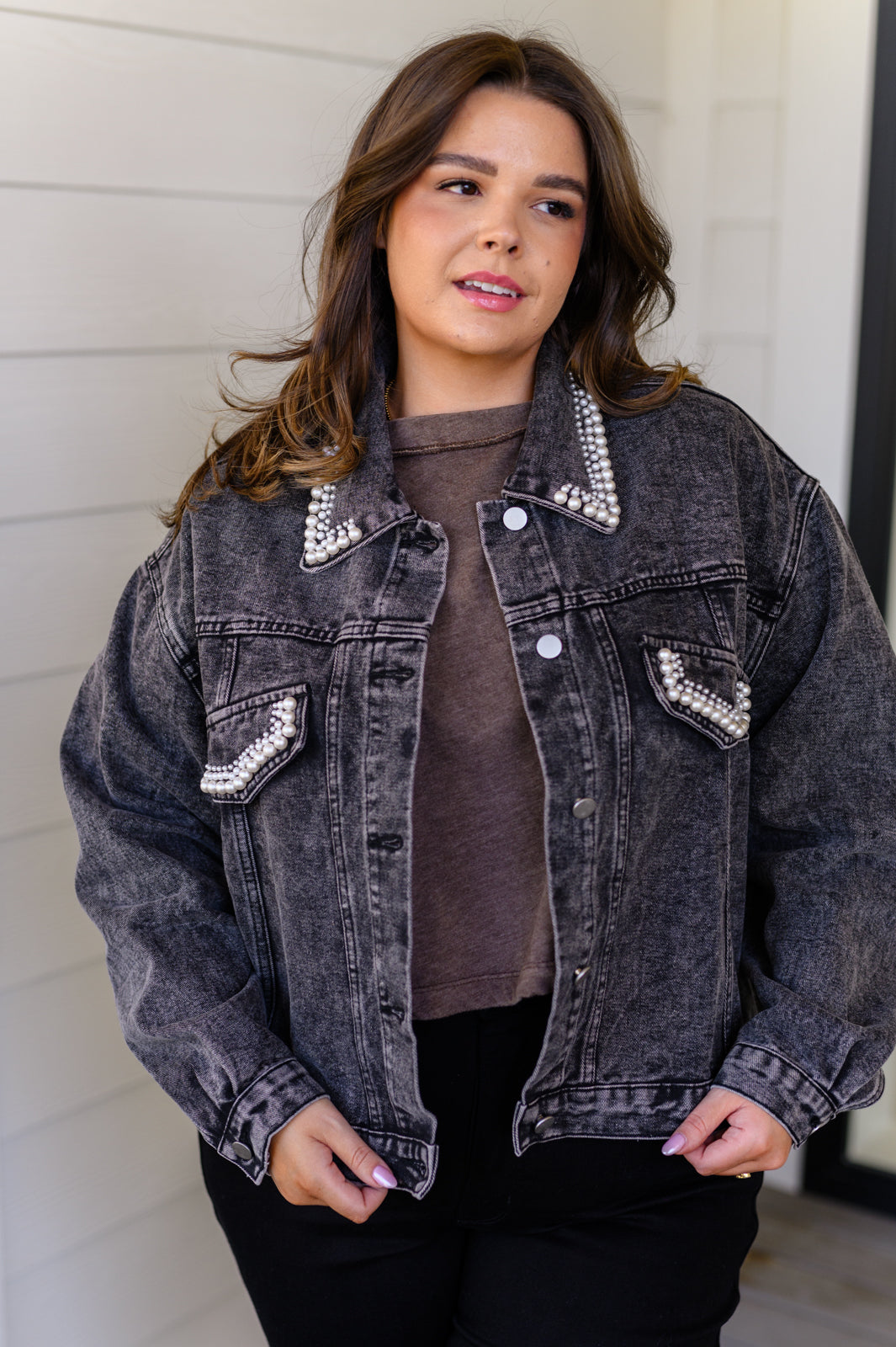Denim And Pearls Denim Jacket - 9/21/2023