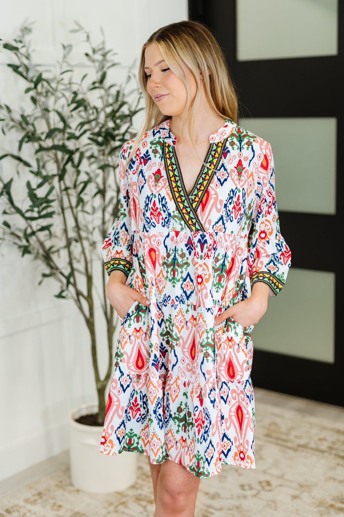 Depend on Me Boho Tiered Dress - 6/17/2025 NEW