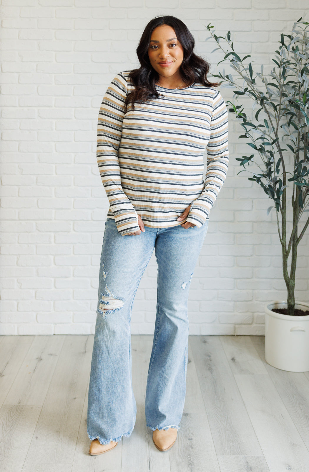 East Coast Breeze Striped Top - 8/25/2025