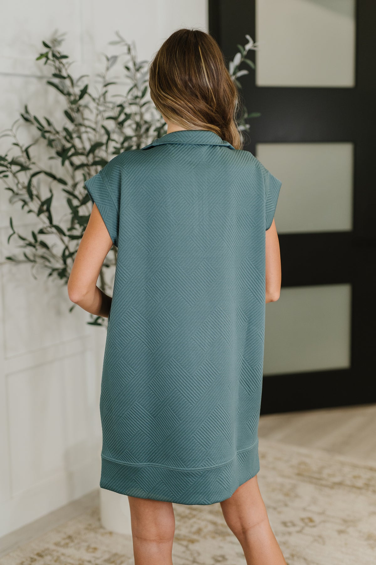 Easy Hustle High Neck Dress in Ash Jade - 6/25/2025