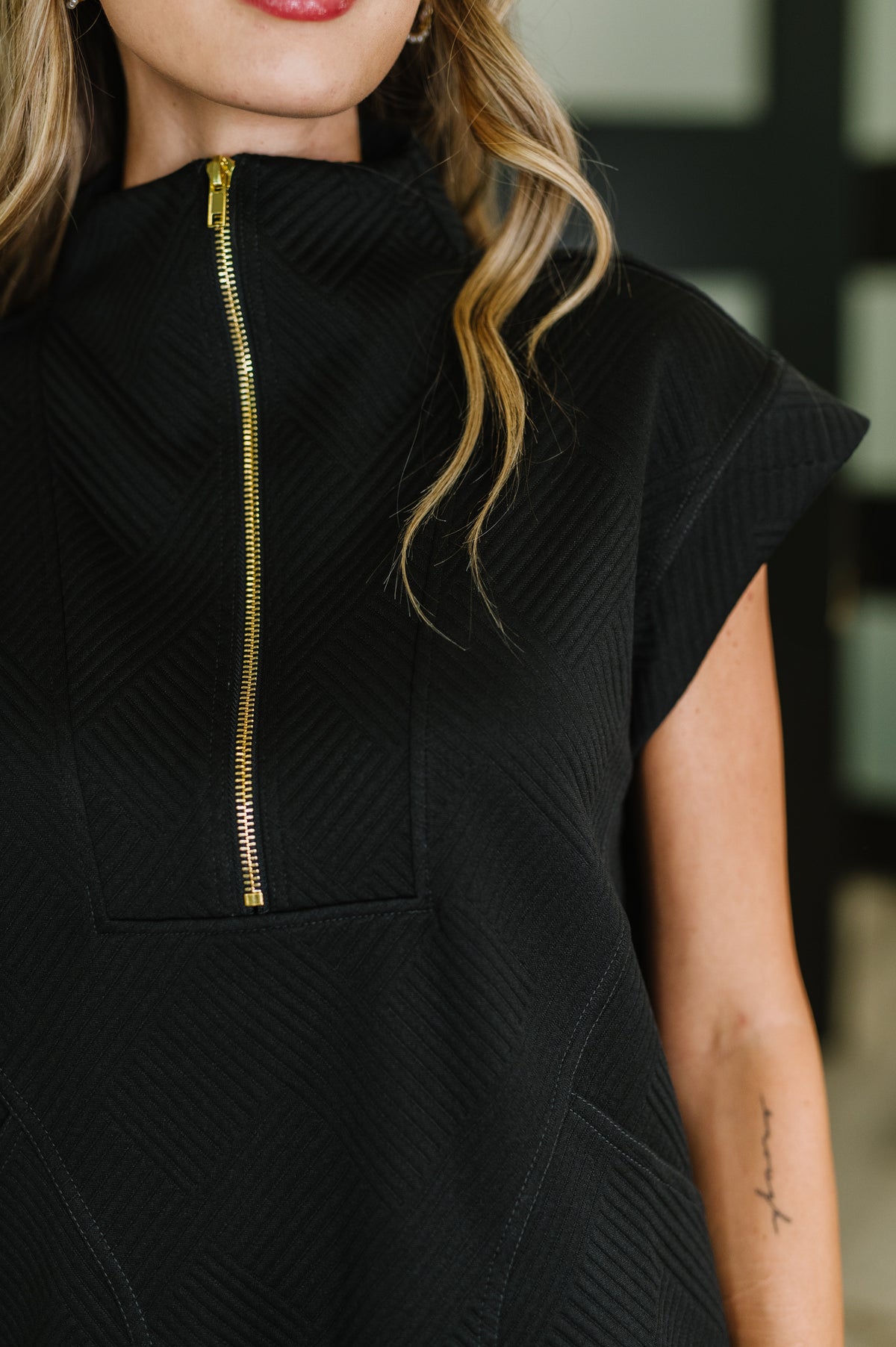 Easy Hustle High Neck Dress in Black - 6/25/2025