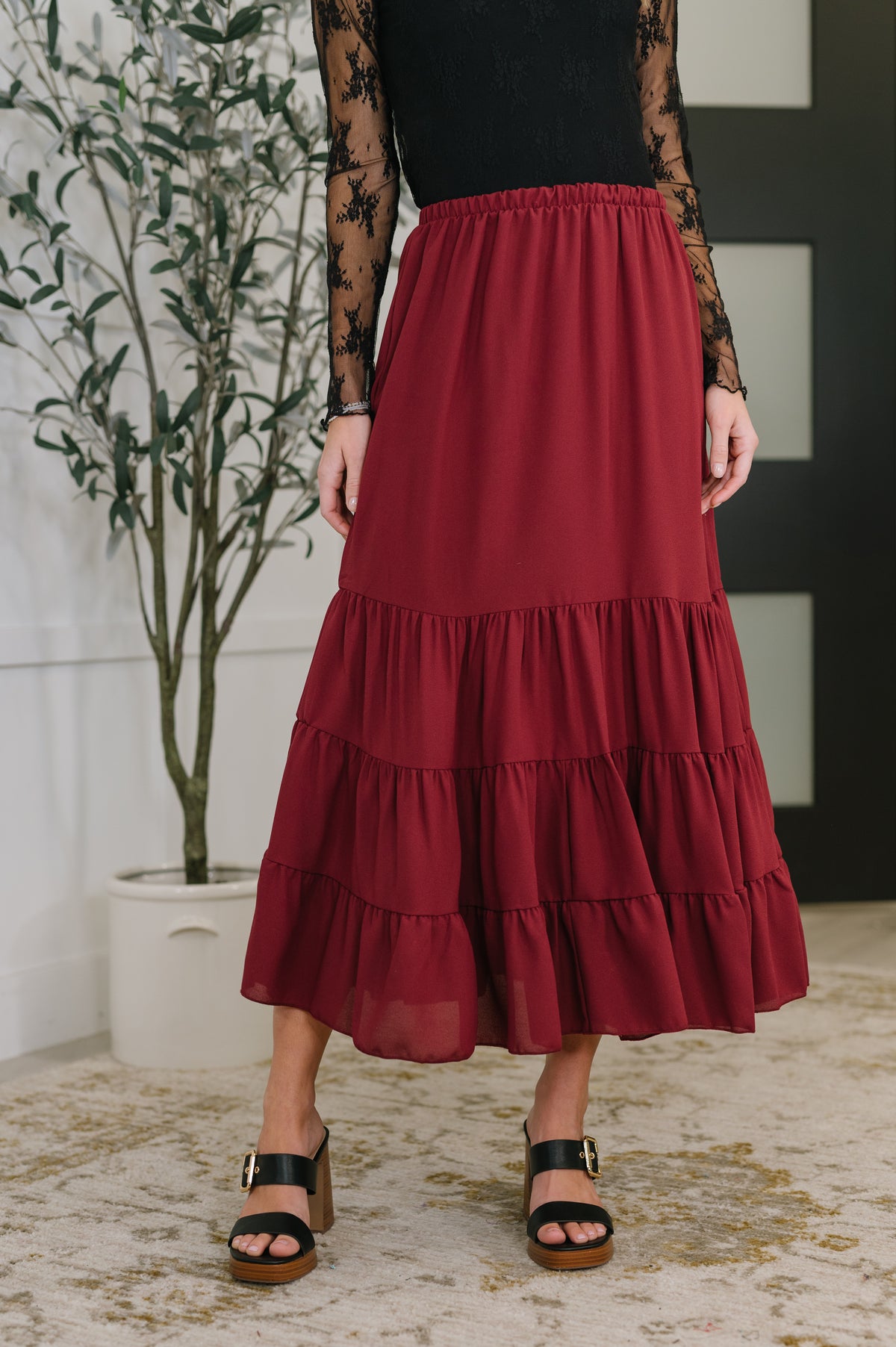 Easy Pick Tiered Maxi Skirt - 11/11/2025