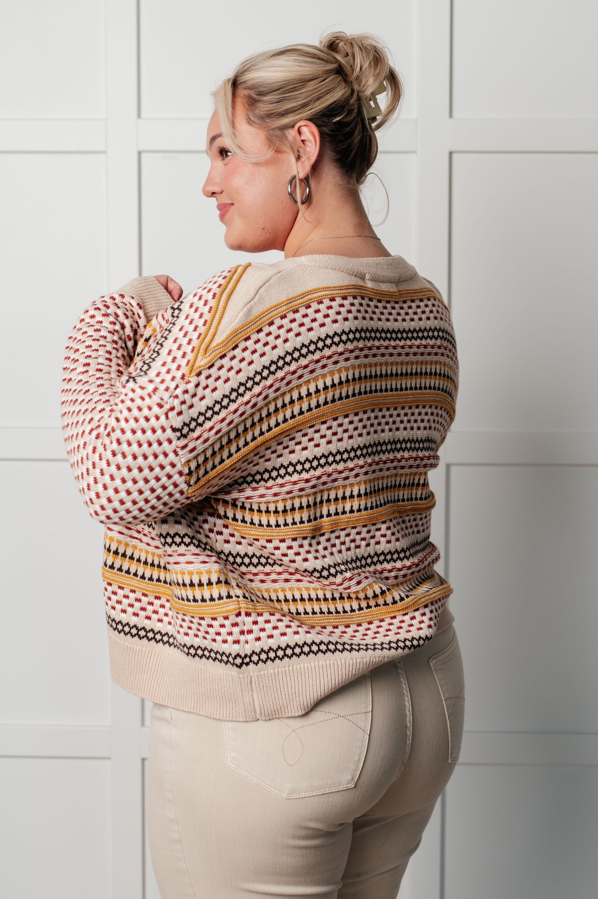 Effortless Elements Striped Cardigan - 9/4/2025