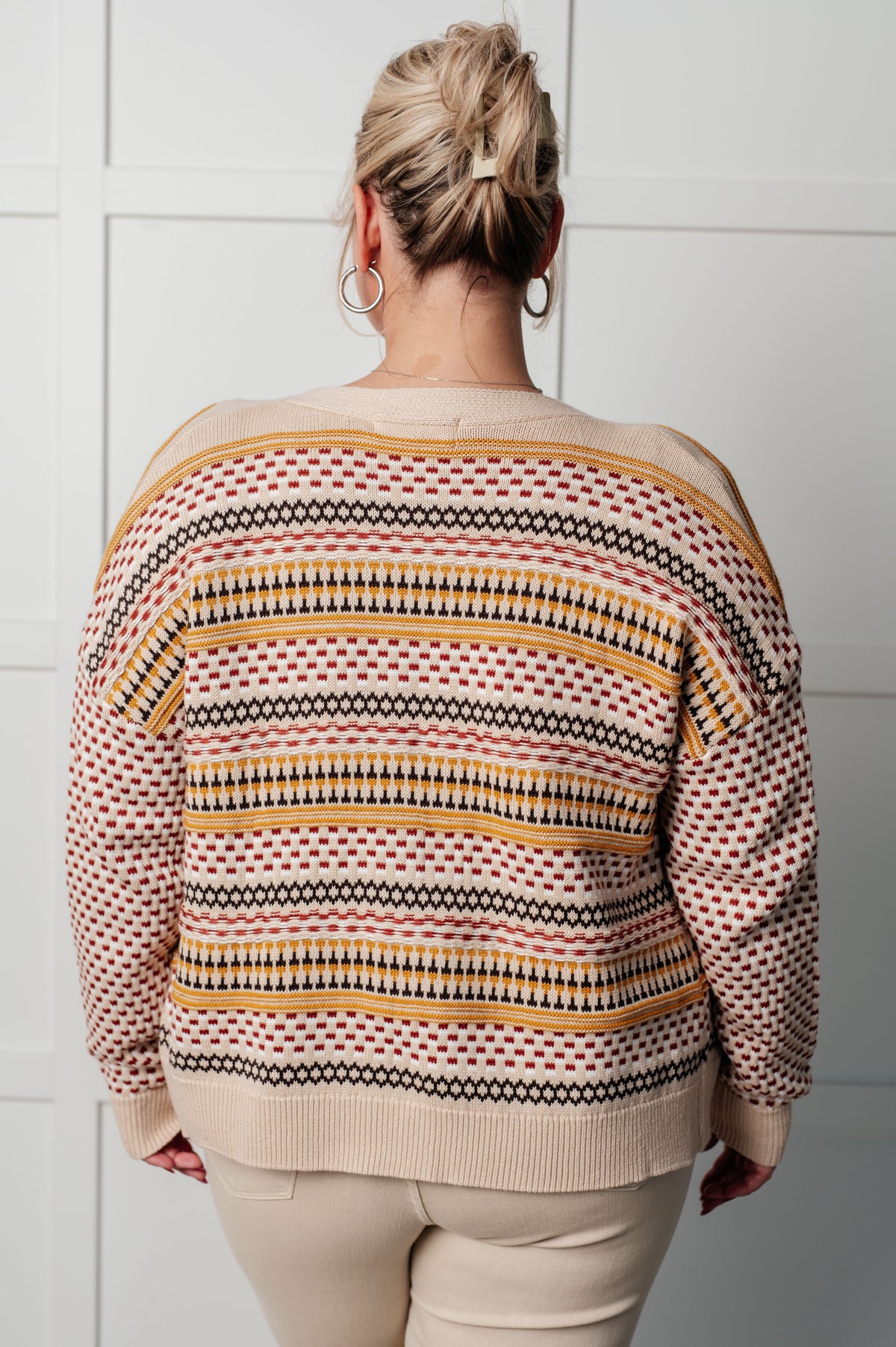 Effortless Elements Striped Cardigan - 9/4/2025