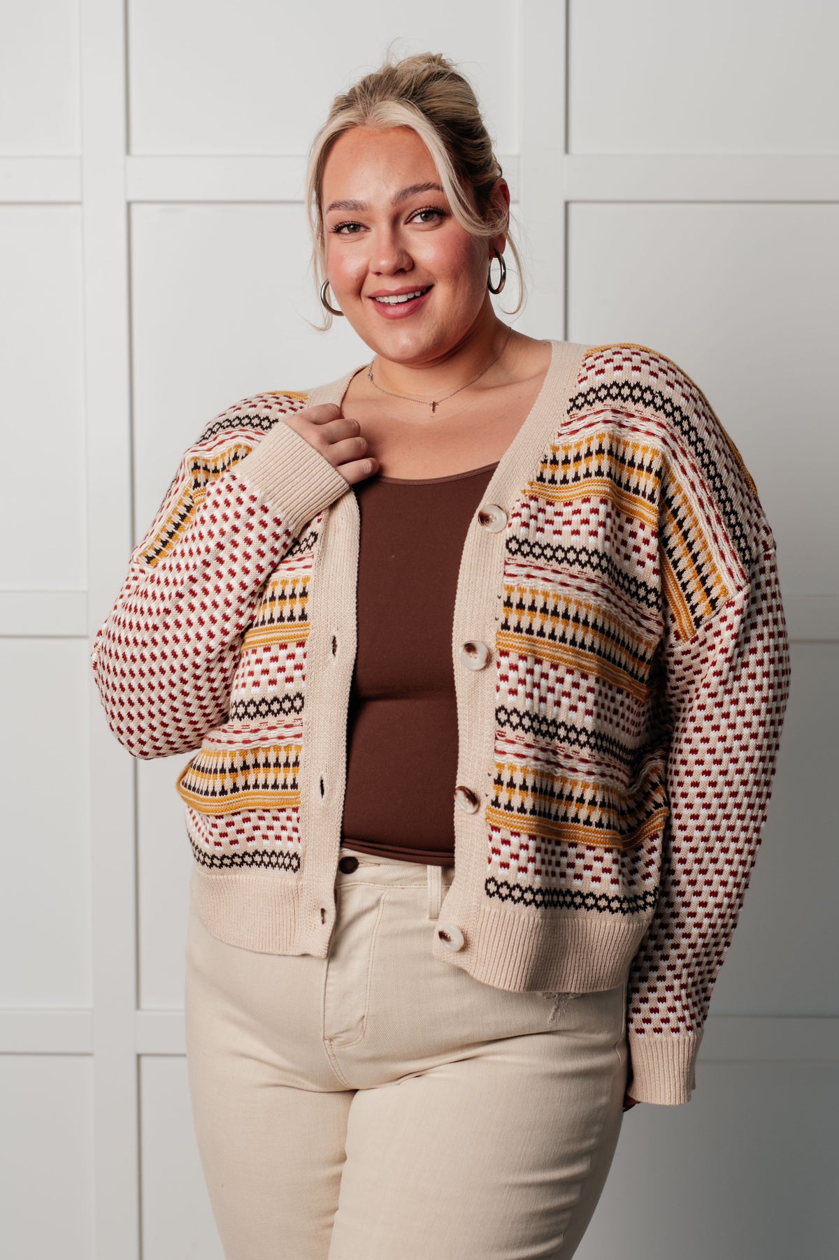 Effortless Elements Striped Cardigan - 9/4/2025