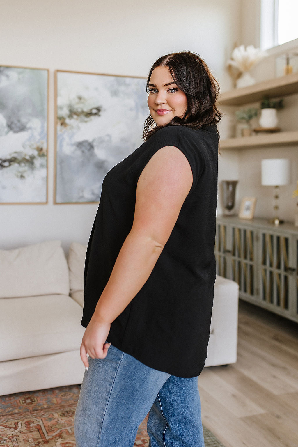 Elevate Everyday Blouse in Black - 6/15/2023