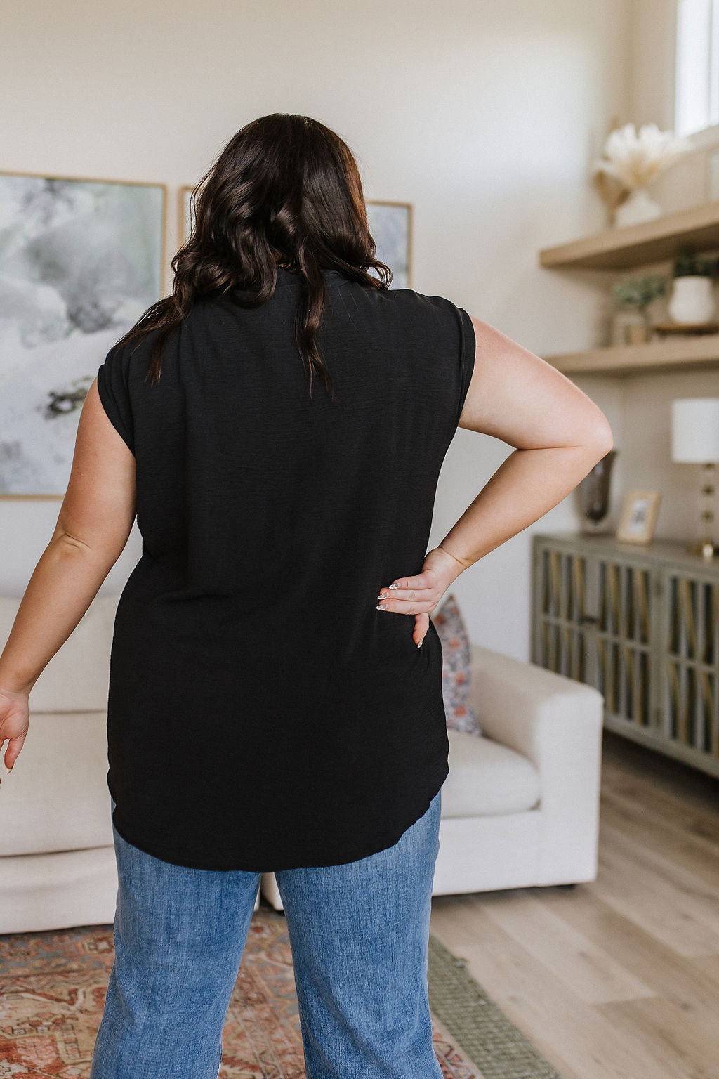 Elevate Everyday Blouse in Black - 6/15/2023