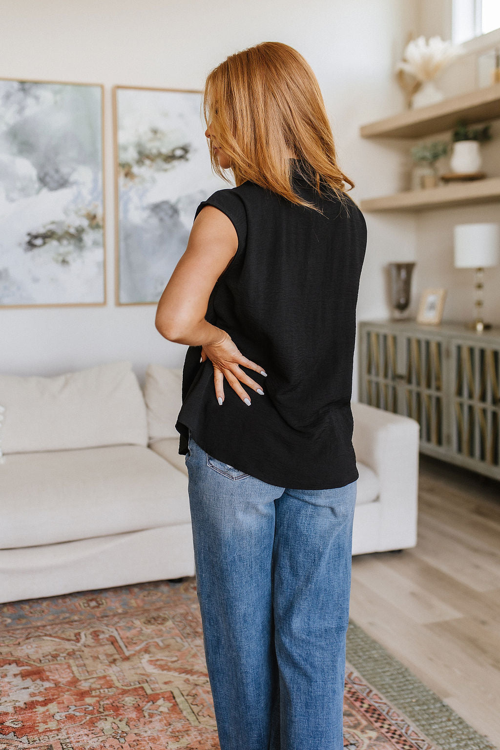 Elevate Everyday Blouse in Black - 6/15/2023