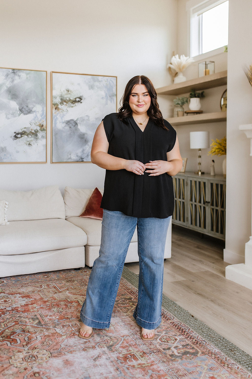 Elevate Everyday Blouse in Black - 6/15/2023