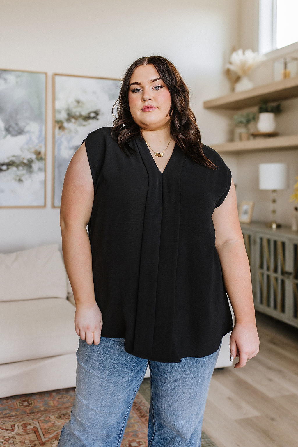 Elevate Everyday Blouse in Black - 6/15/2023