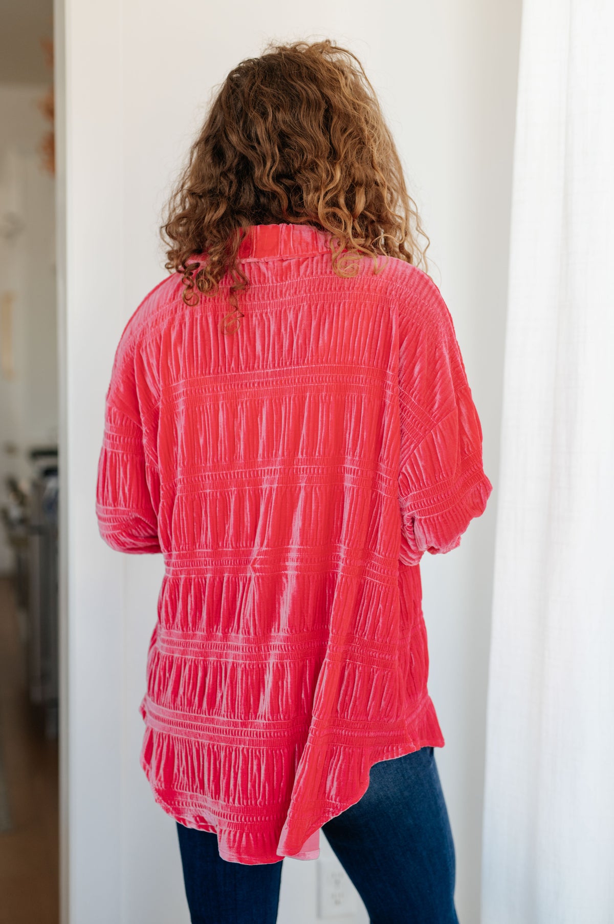 Feeling Fuchsia Velvet Button Down - 11/17/2023