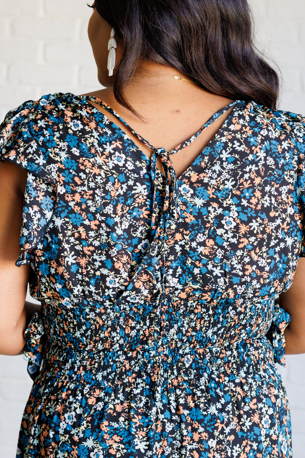 Flutter of Florals V-Neck Crop and Skirt Set - 7/7/2025