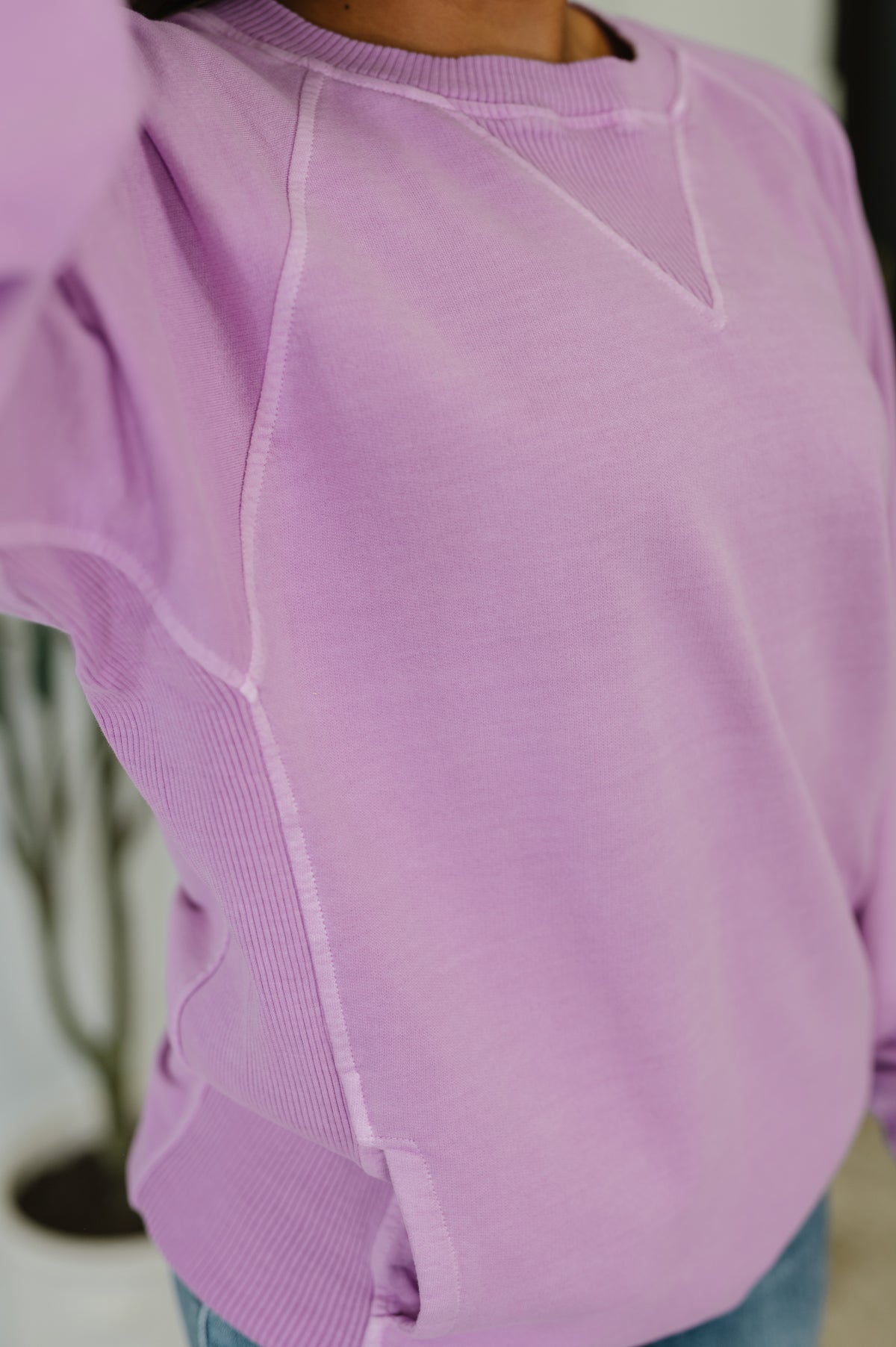 For the Experience Relaxed Pullover in Lavender - 9/17/2025