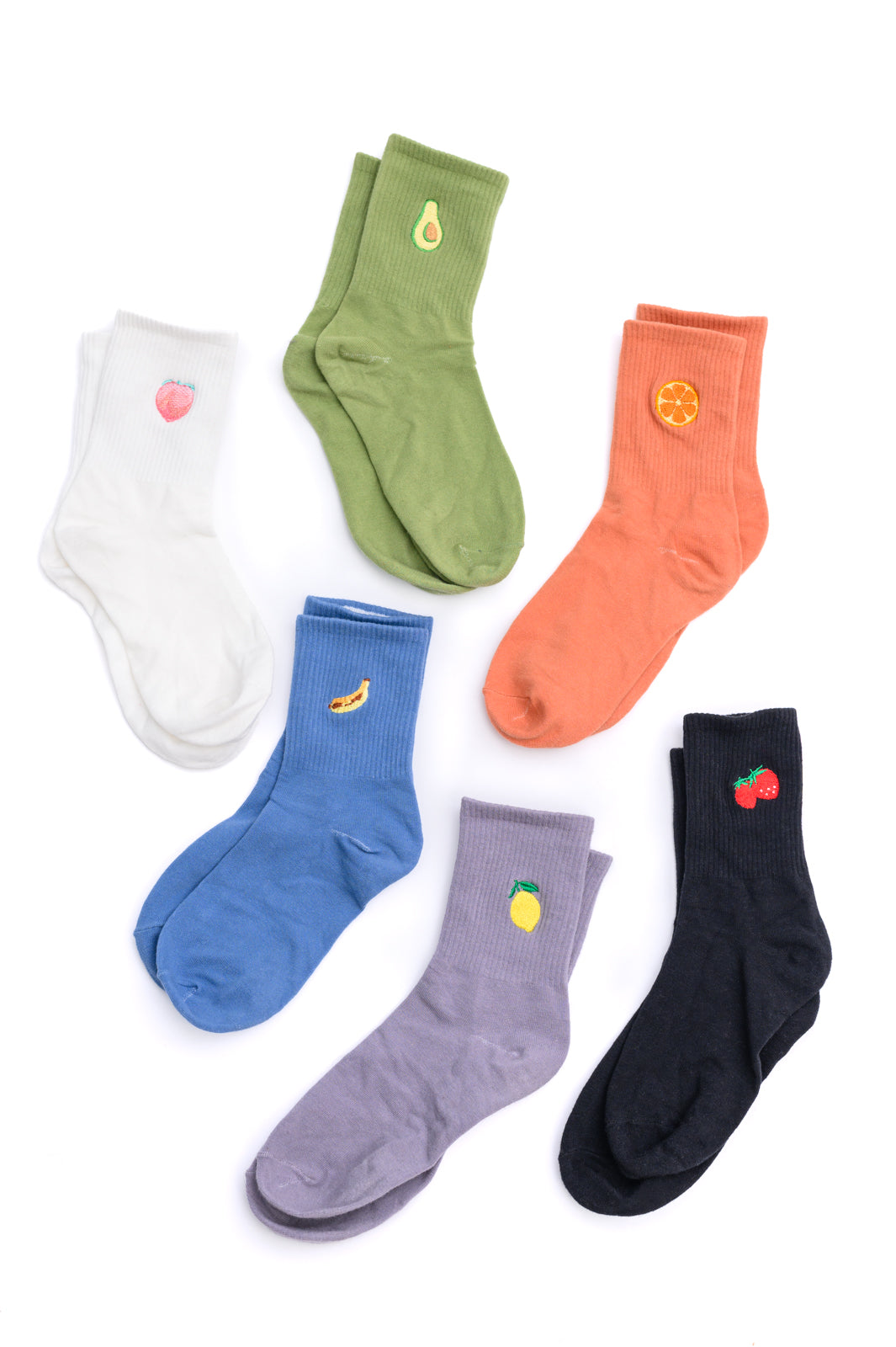 Fruit Snack Socks Set of 6 - 12/9/2024