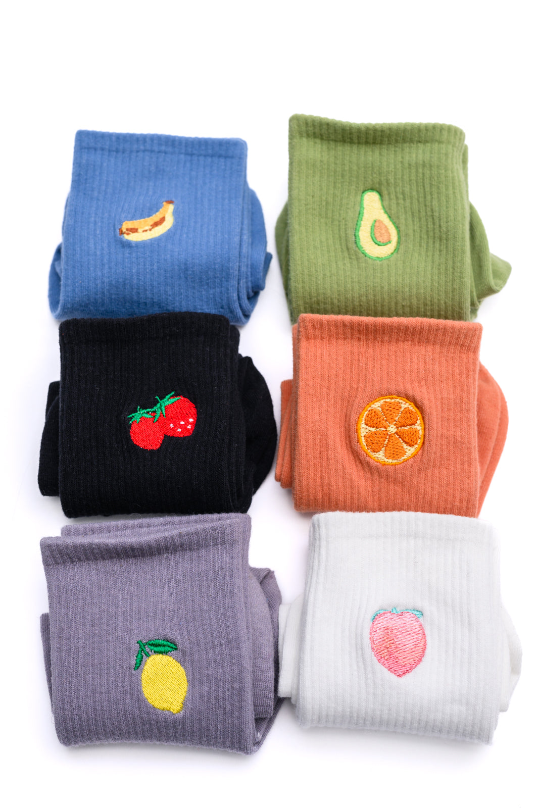Fruit Snack Socks Set of 6 - 12/9/2024