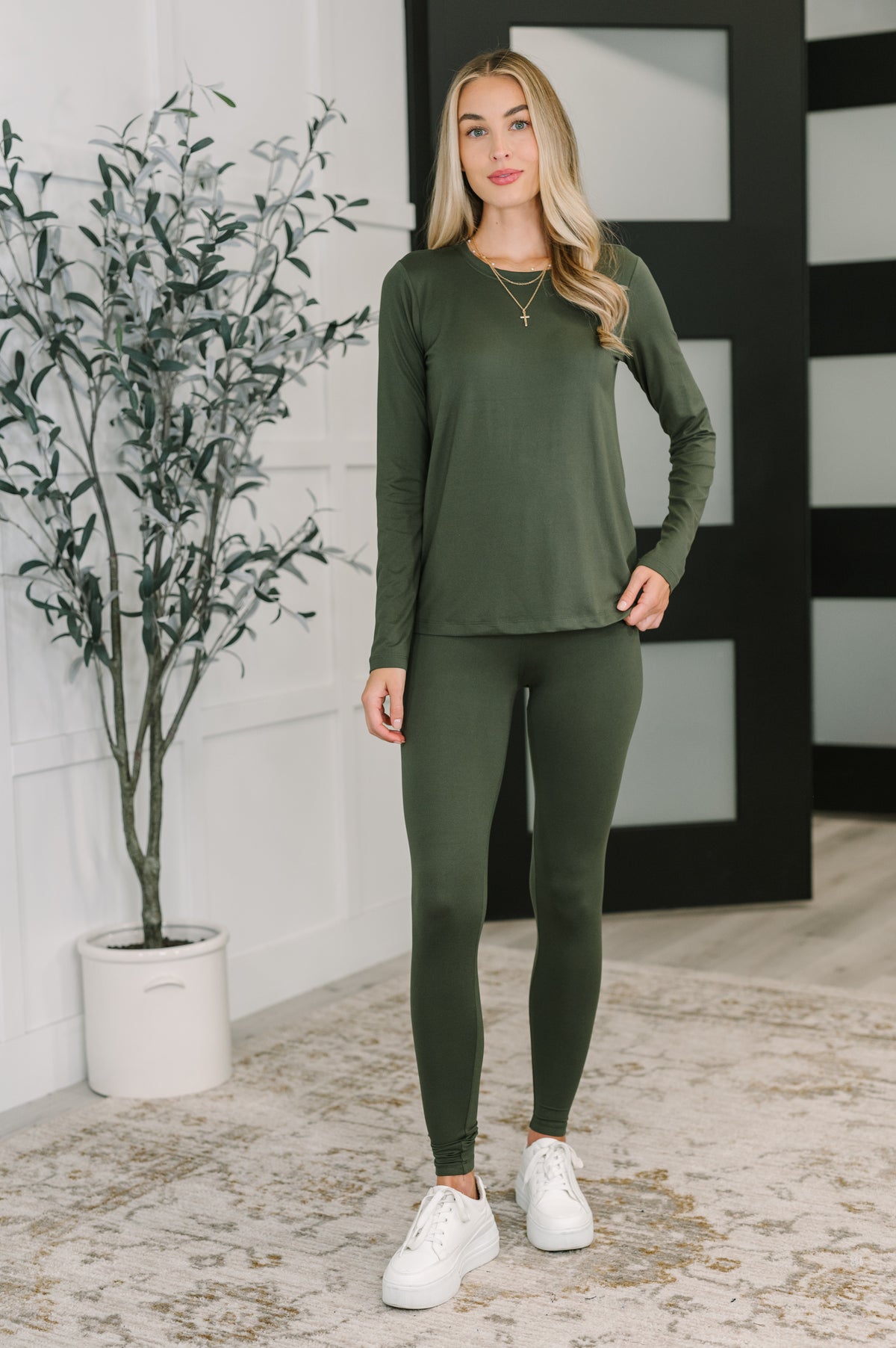Get Me Cozy Set in Dark Olive - 10/8/2025