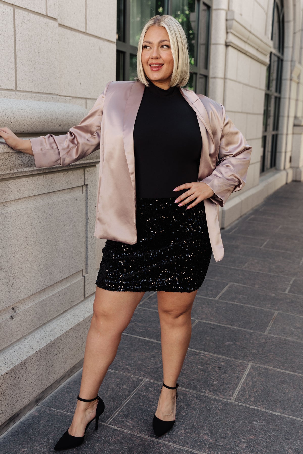 Go Ahead Now Sequin Skirt - 11/6/2023