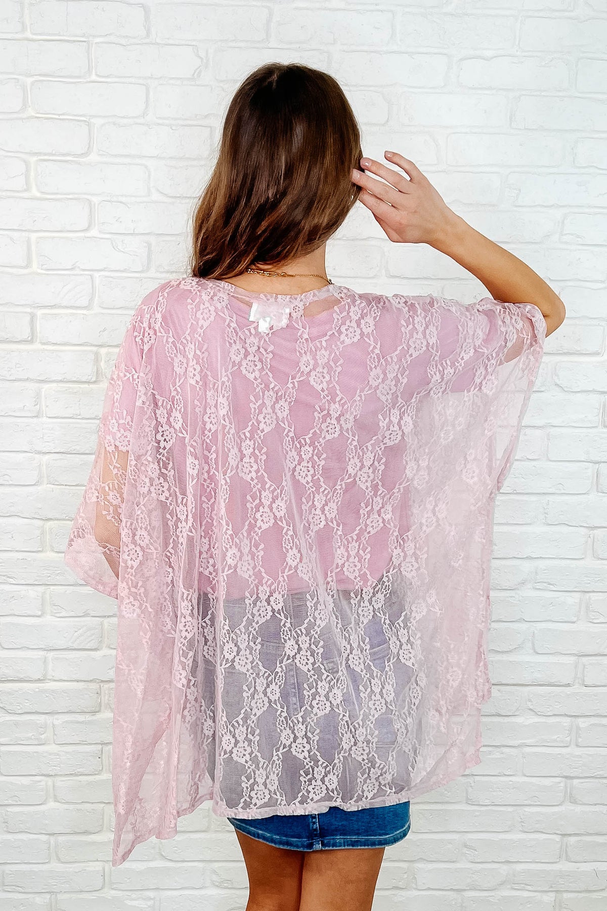 Good Days Ahead Lace Kimono In Mauve - 3/24/2025