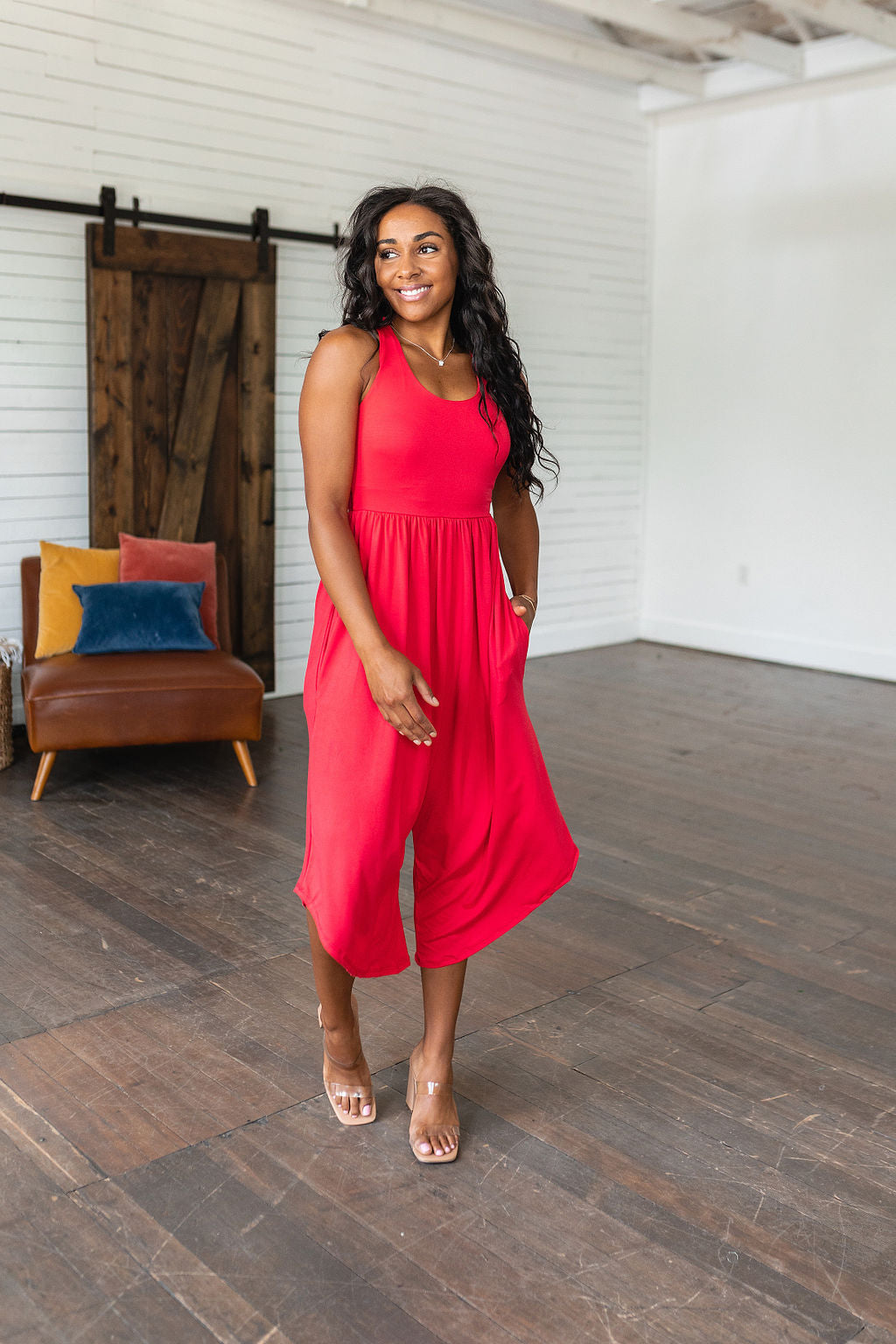 Good Idea Jumpsuit in Red - 7/13/2023