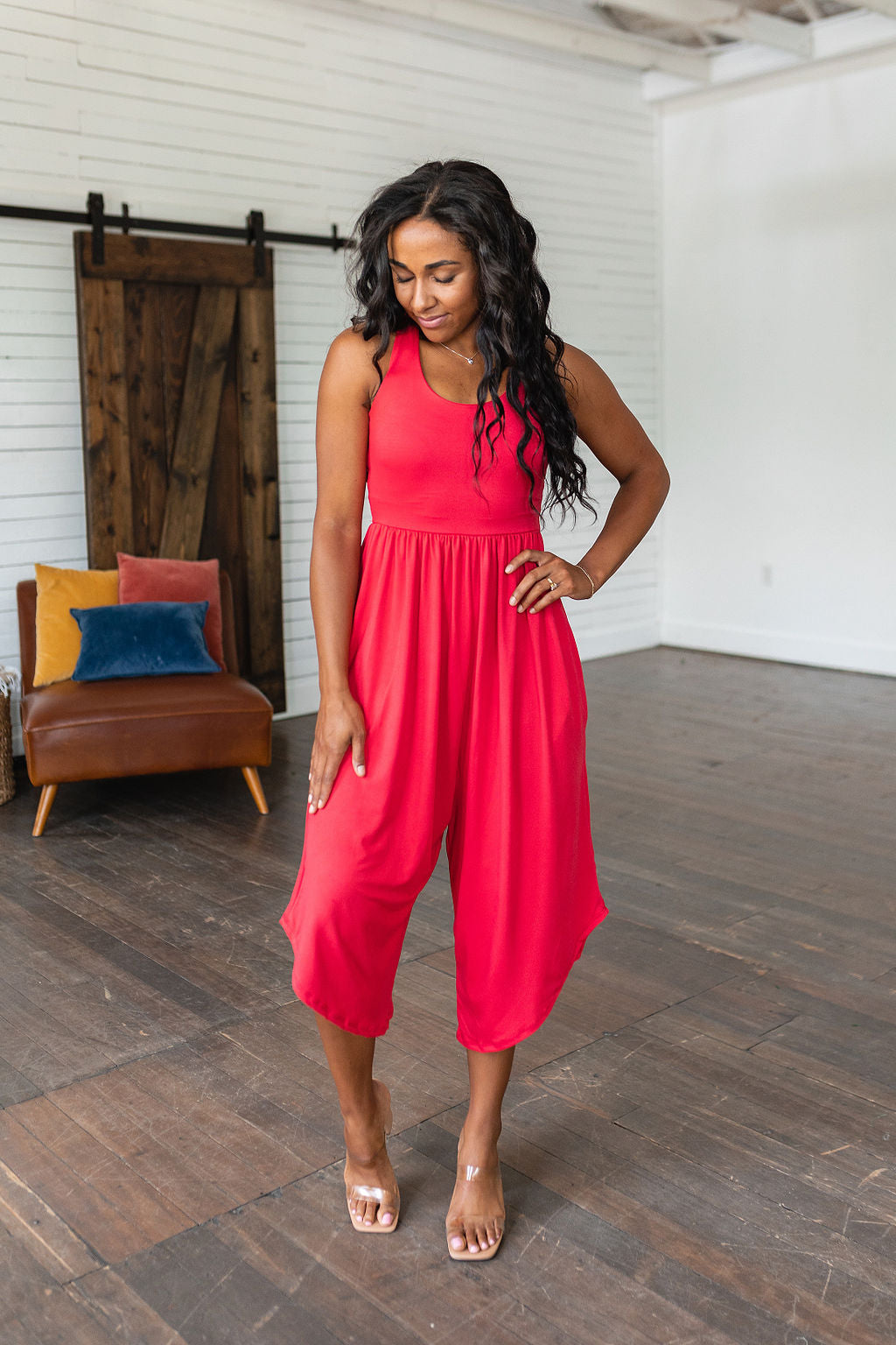 Good Idea Jumpsuit in Red - 7/13/2023