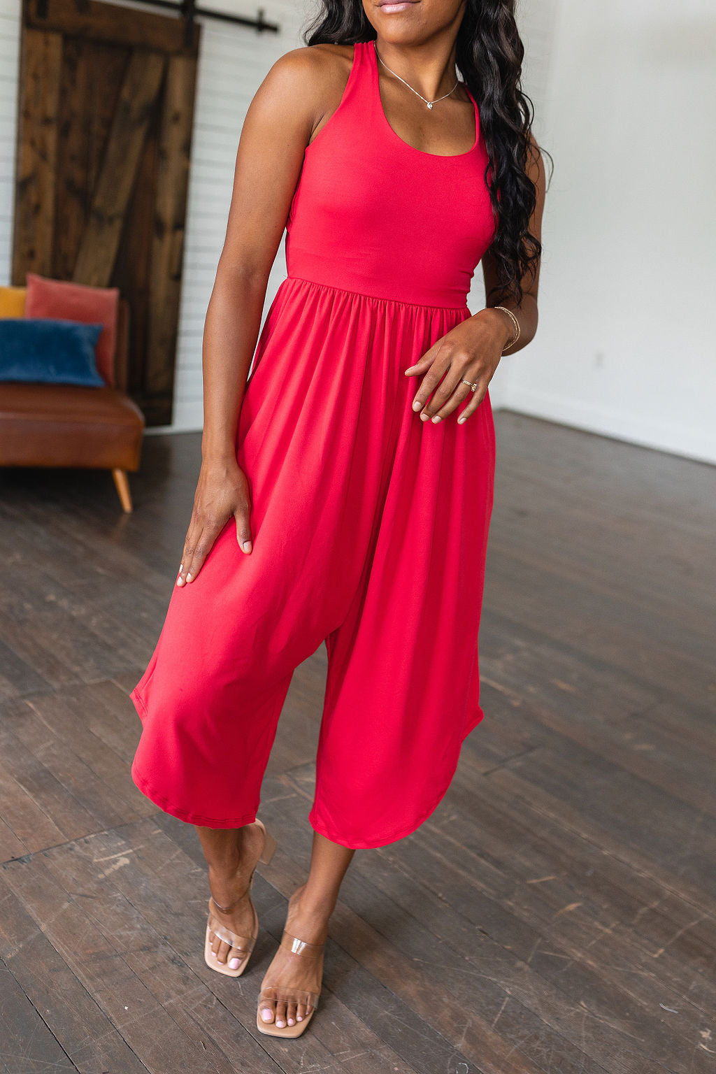 Good Idea Jumpsuit in Red - 7/13/2023