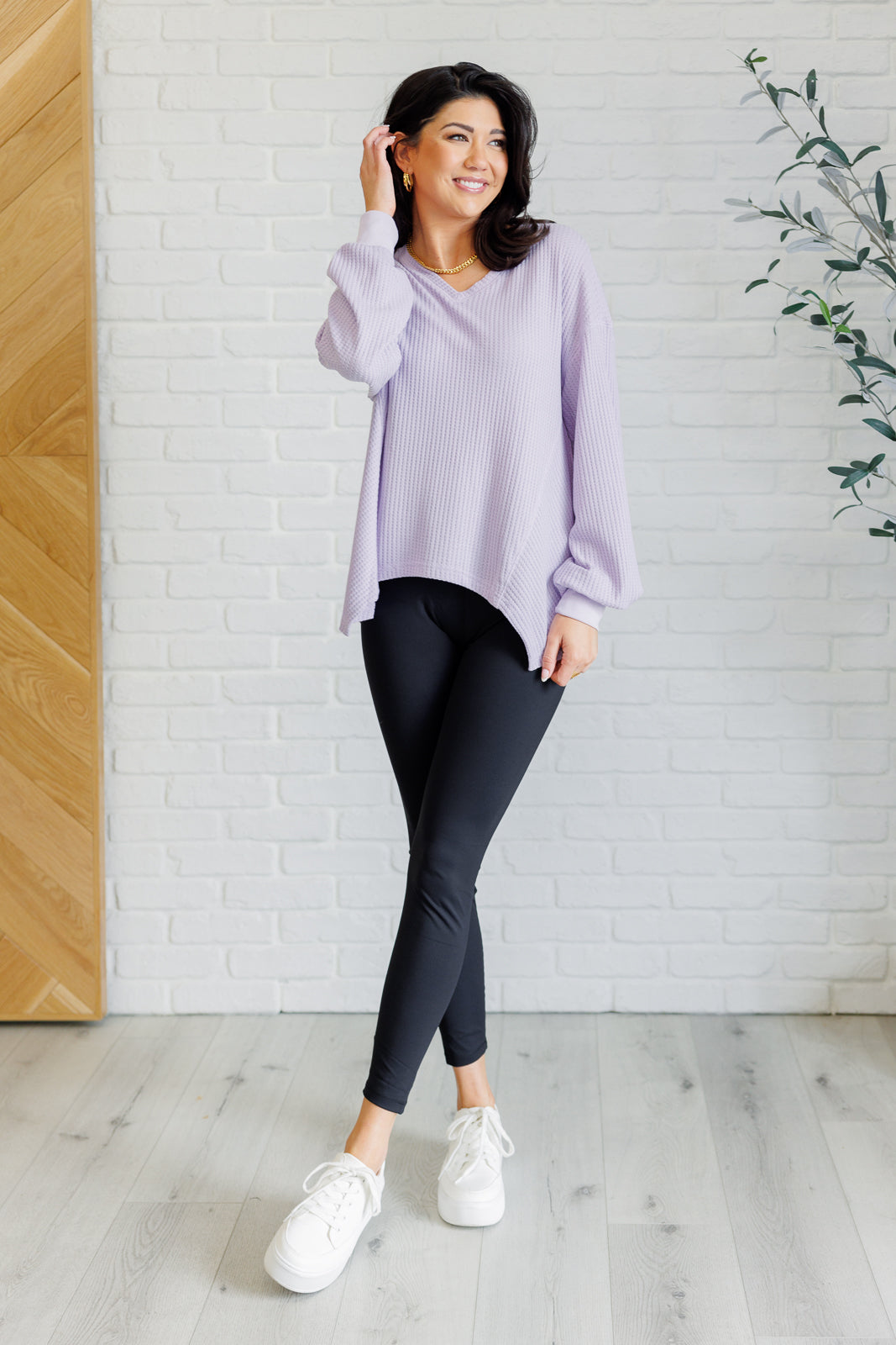 Good Things Are Coming V-Neck Top in Lavender - 11/29/2024