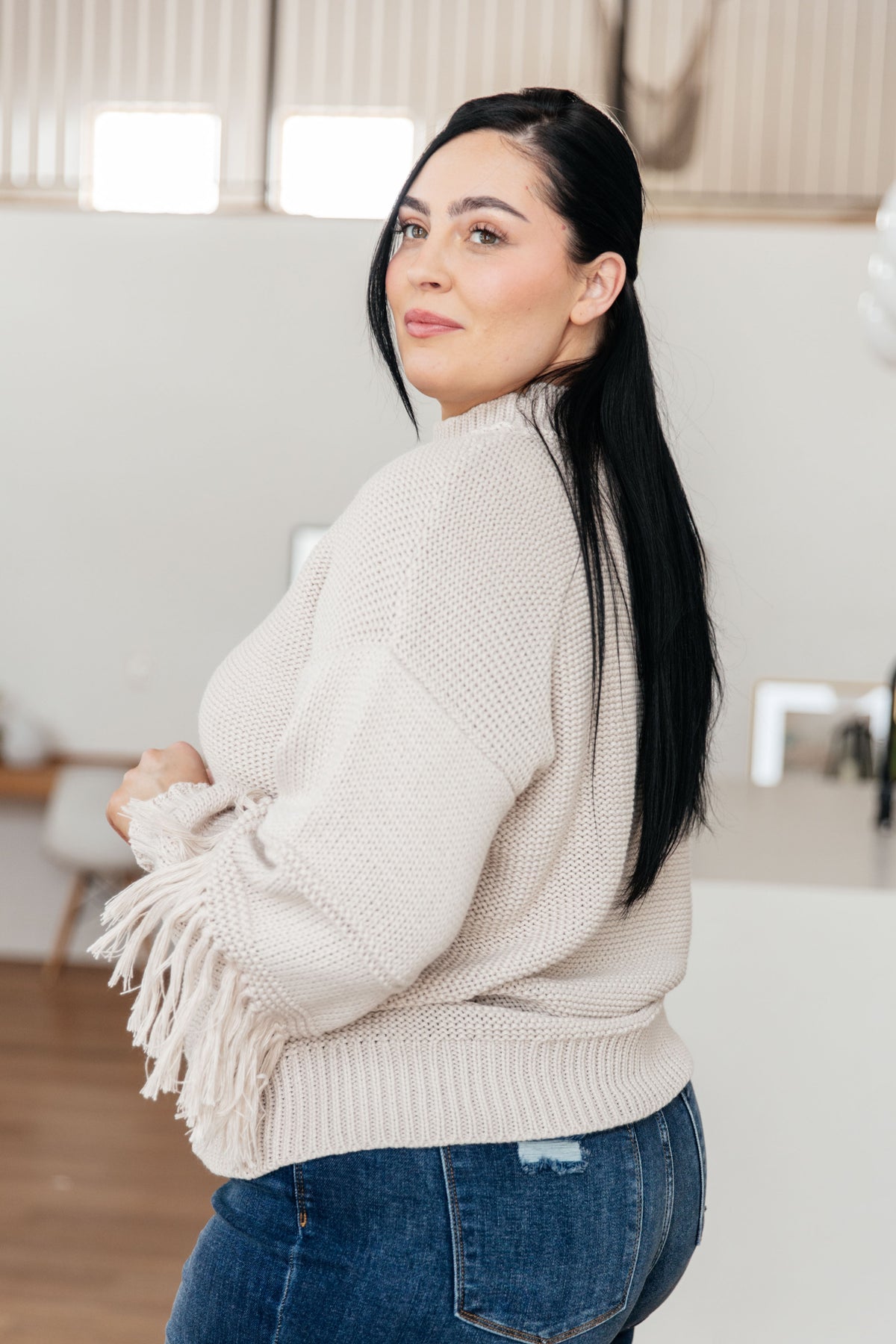 Handle It All Fringe Detail Sweater - 11/6/2025
